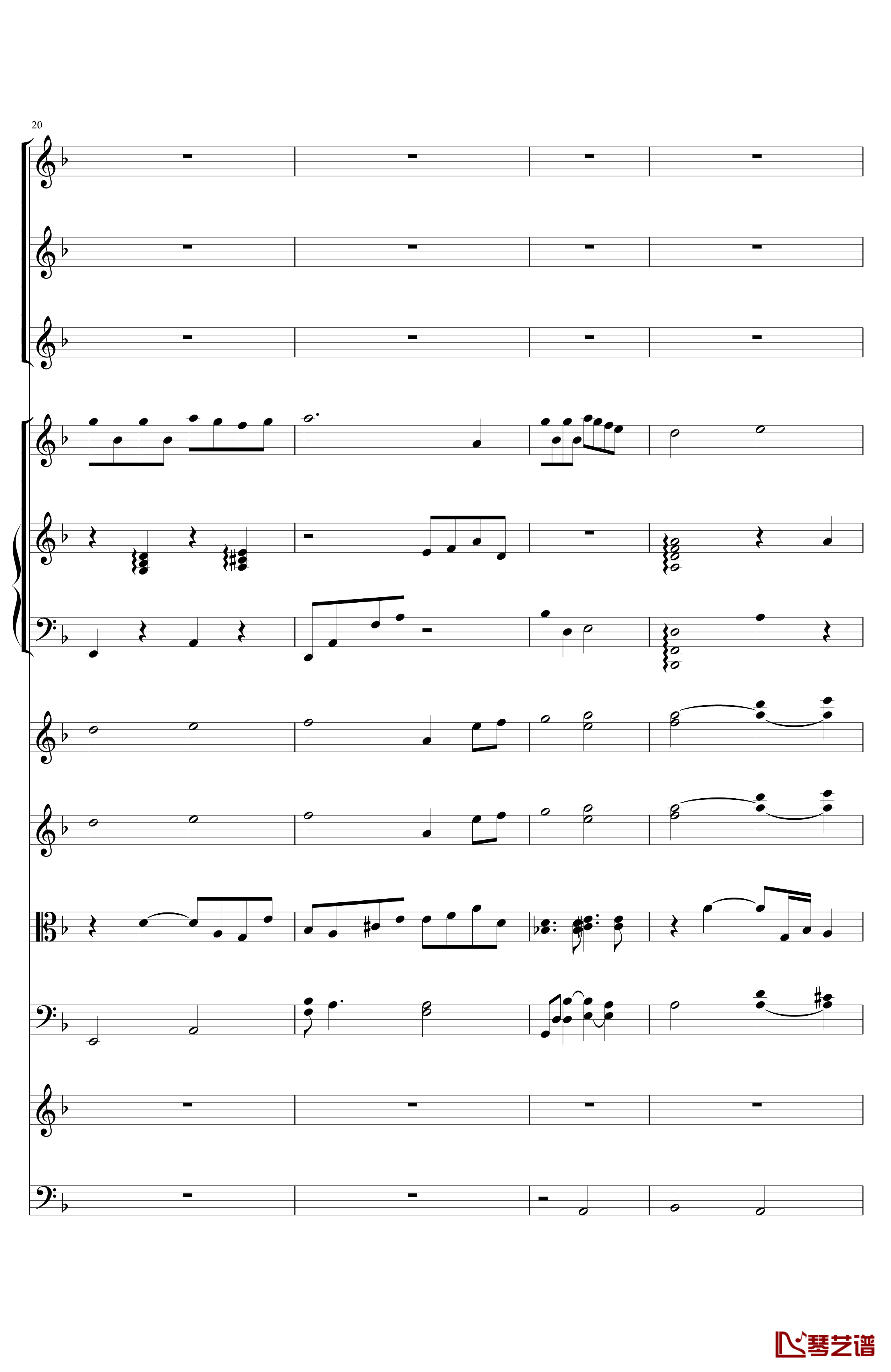 辛德勒的名单钢琴谱-小提琴协奏曲-影视6