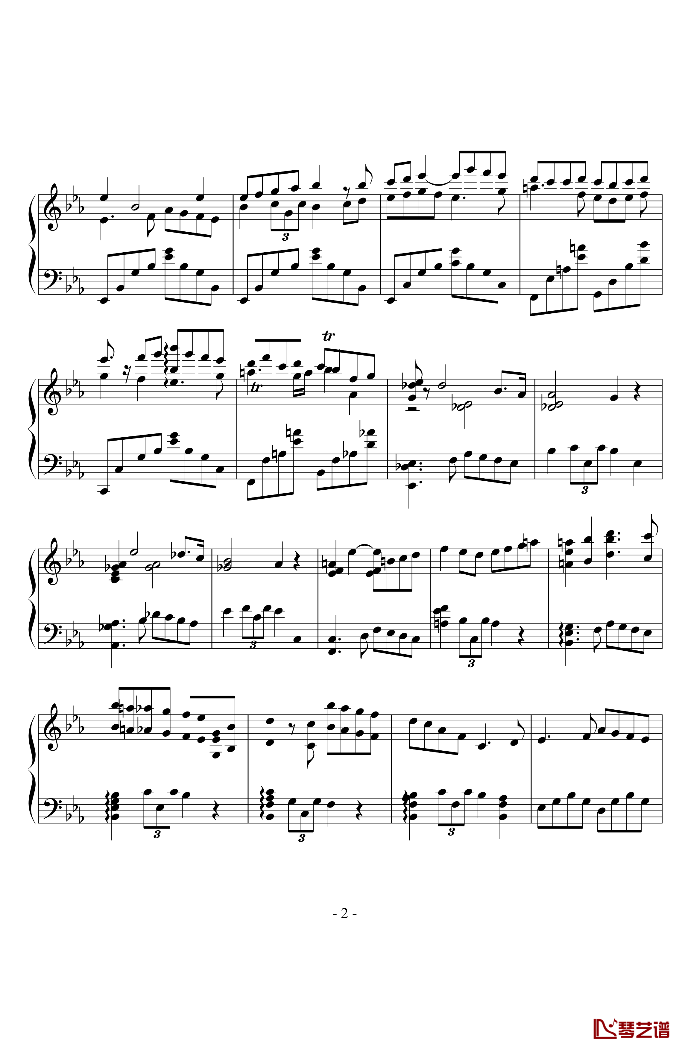 卡门间奏曲钢琴谱-卡门2