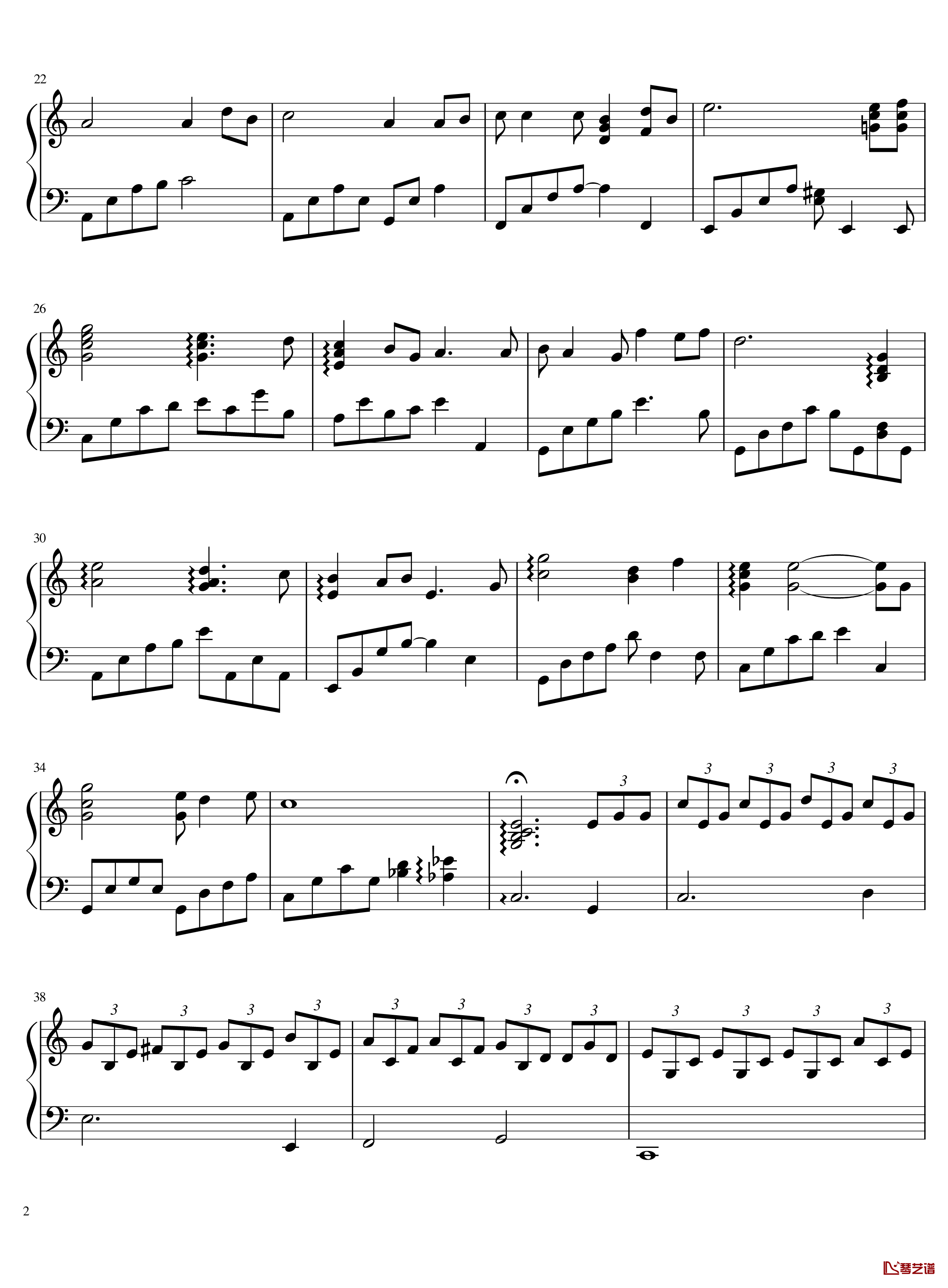 大连理工校歌钢琴版钢琴谱-校园歌曲2