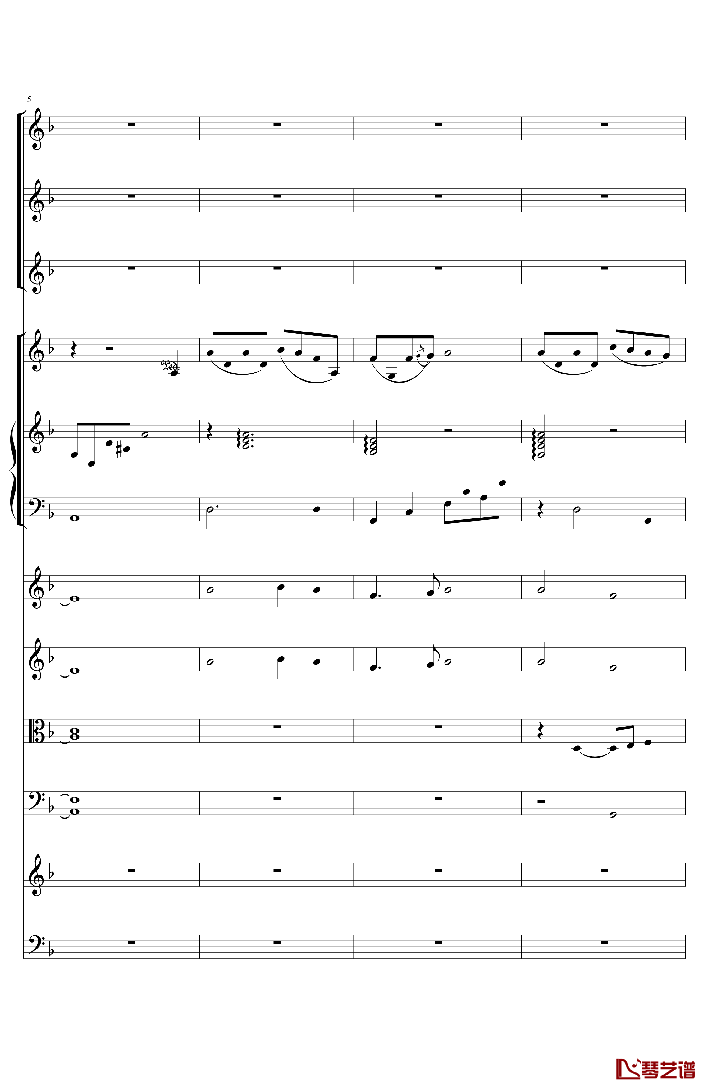 辛德勒的名单钢琴谱-小提琴协奏曲-影视2