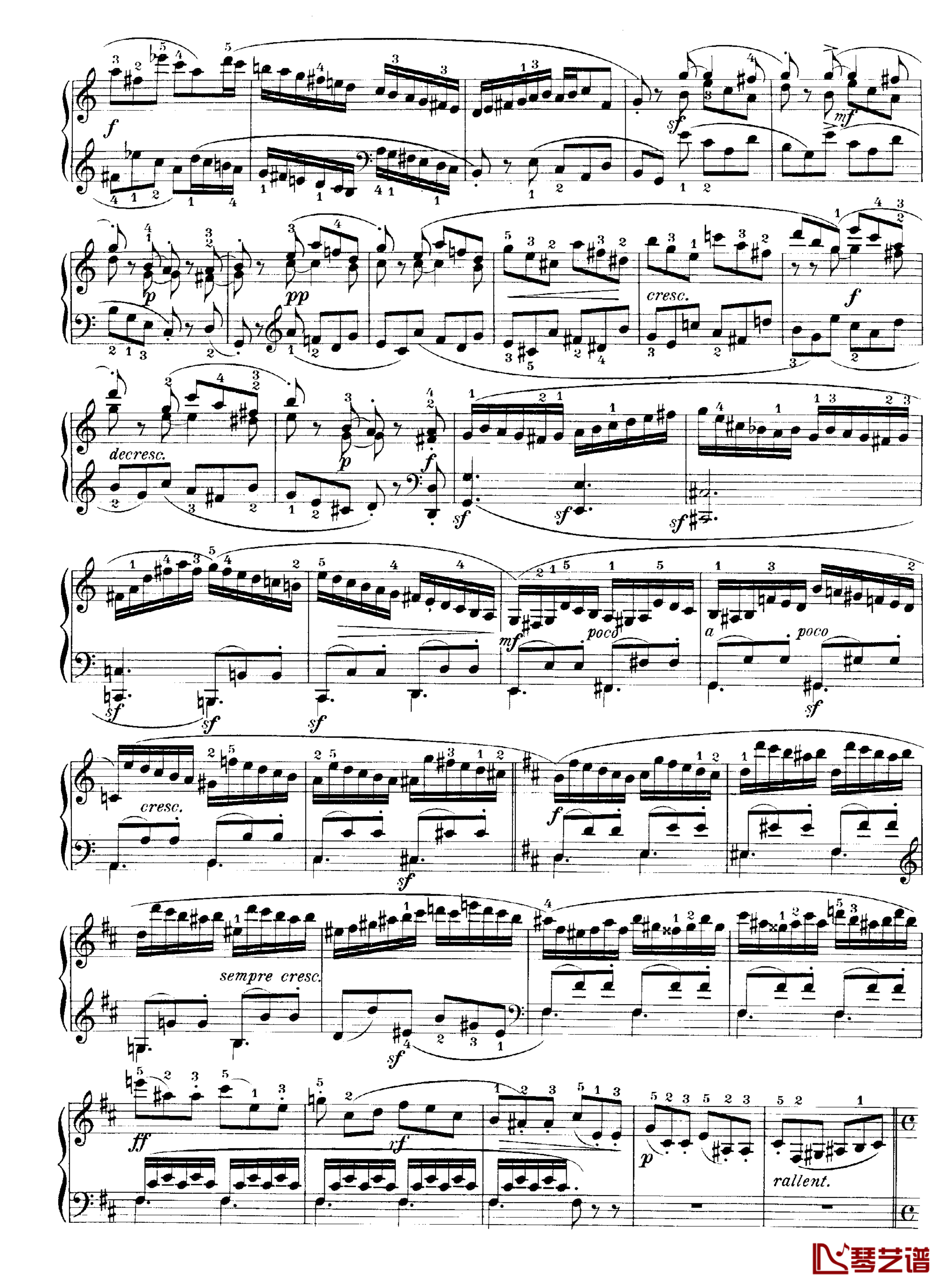b小调钢琴奏鸣曲Op.40No.2钢琴谱-克莱门蒂12