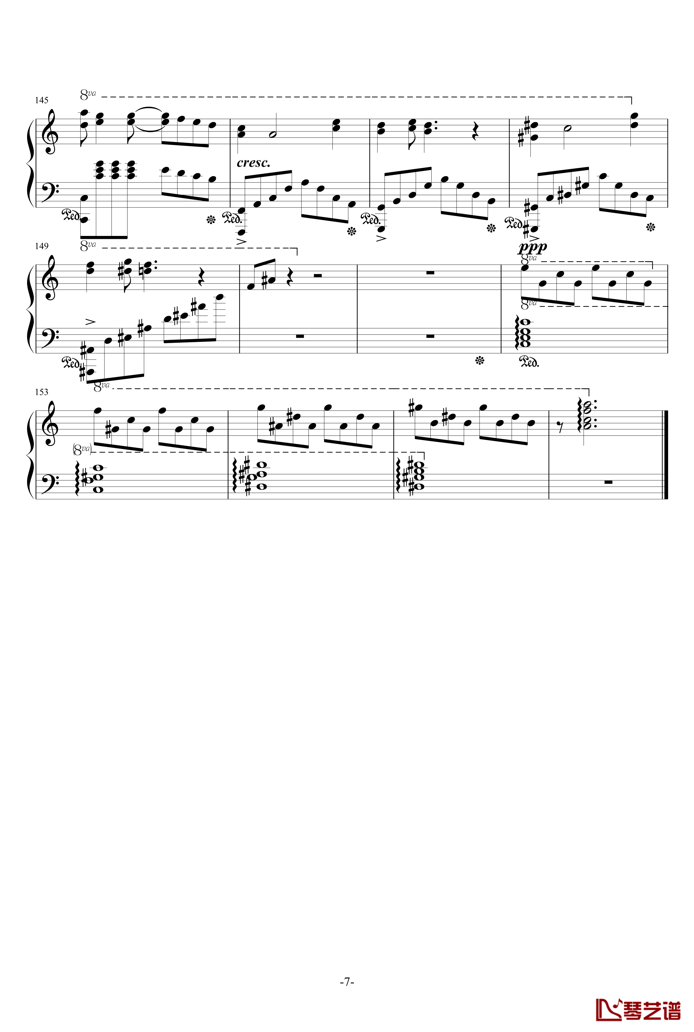 心之旋律钢琴谱-chk9187