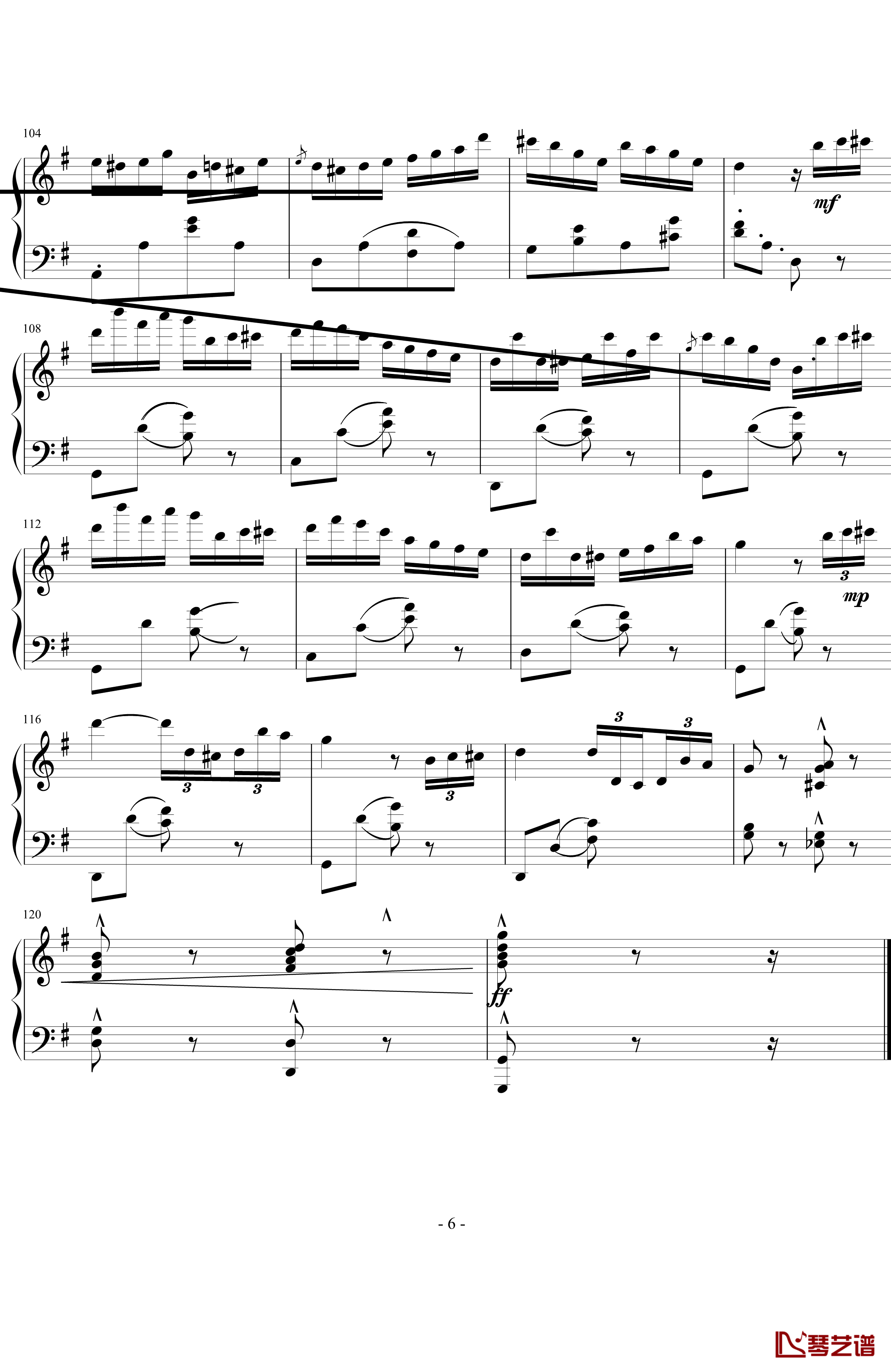 喷泉钢琴谱-卡尔博姆-Carl Bohm6
