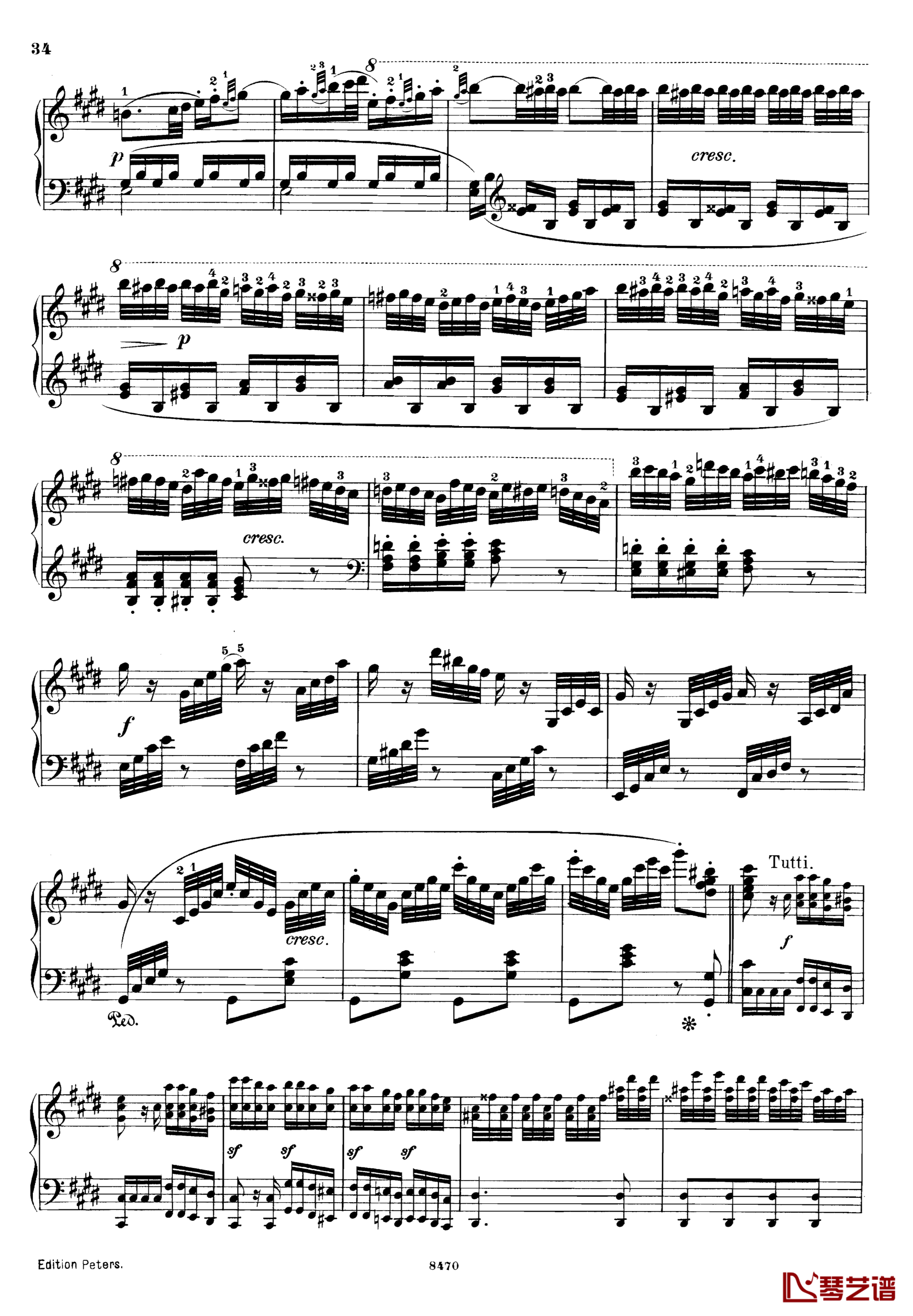 升c小调第三钢琴协奏曲Op.55钢琴谱-克里斯蒂安-里斯34