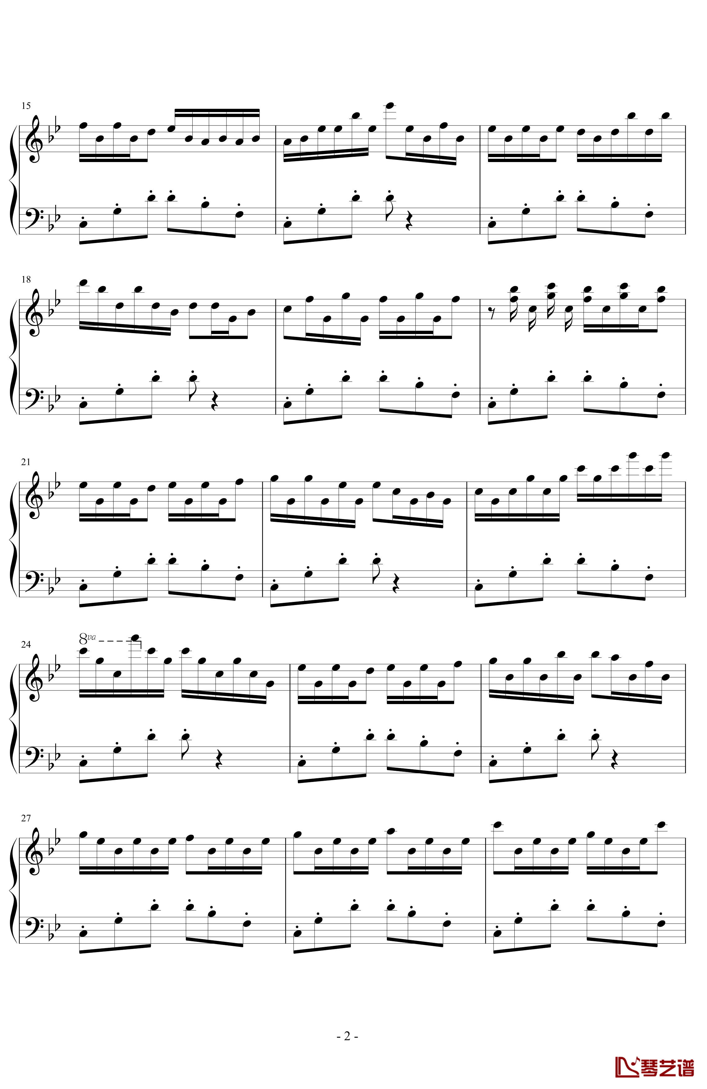 最终幻想8Blue Fields钢琴谱-官方版-最终幻想2