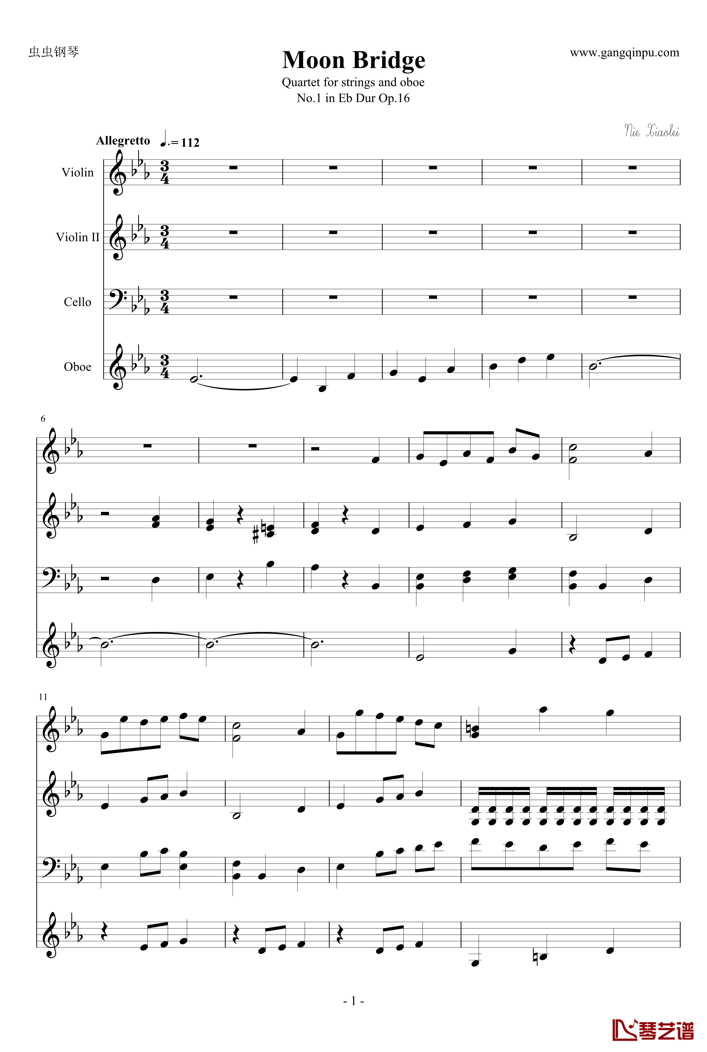 Moon Bridge-nzh1934-钢琴谱1