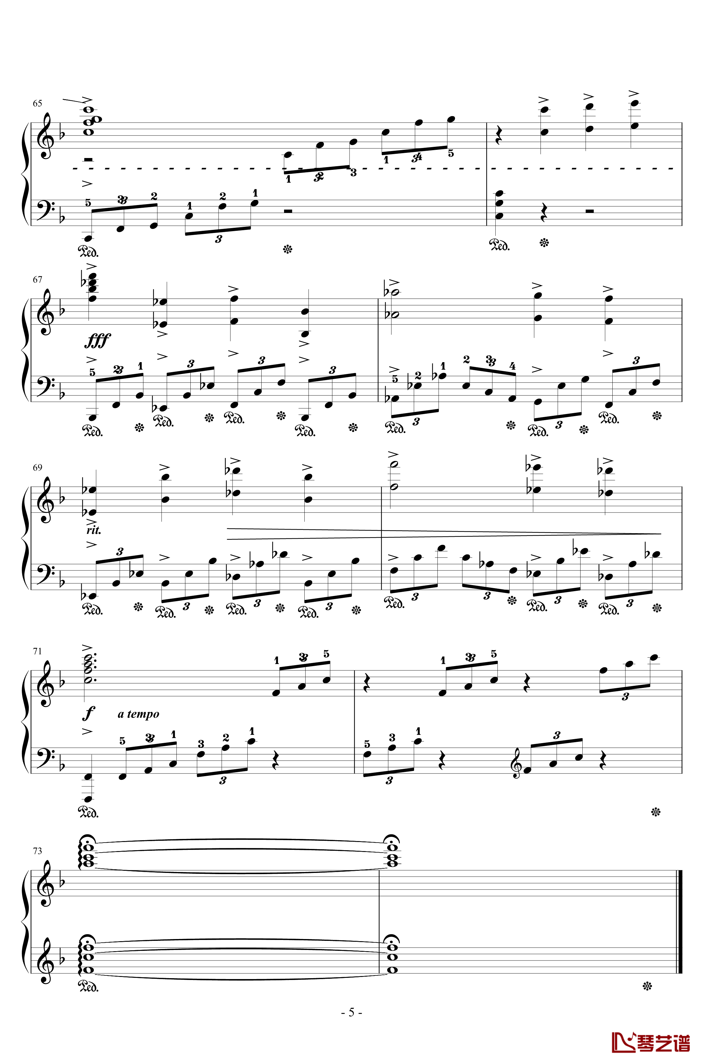 FINAL FANTASY钢琴谱-ENCORE-植松伸夫5
