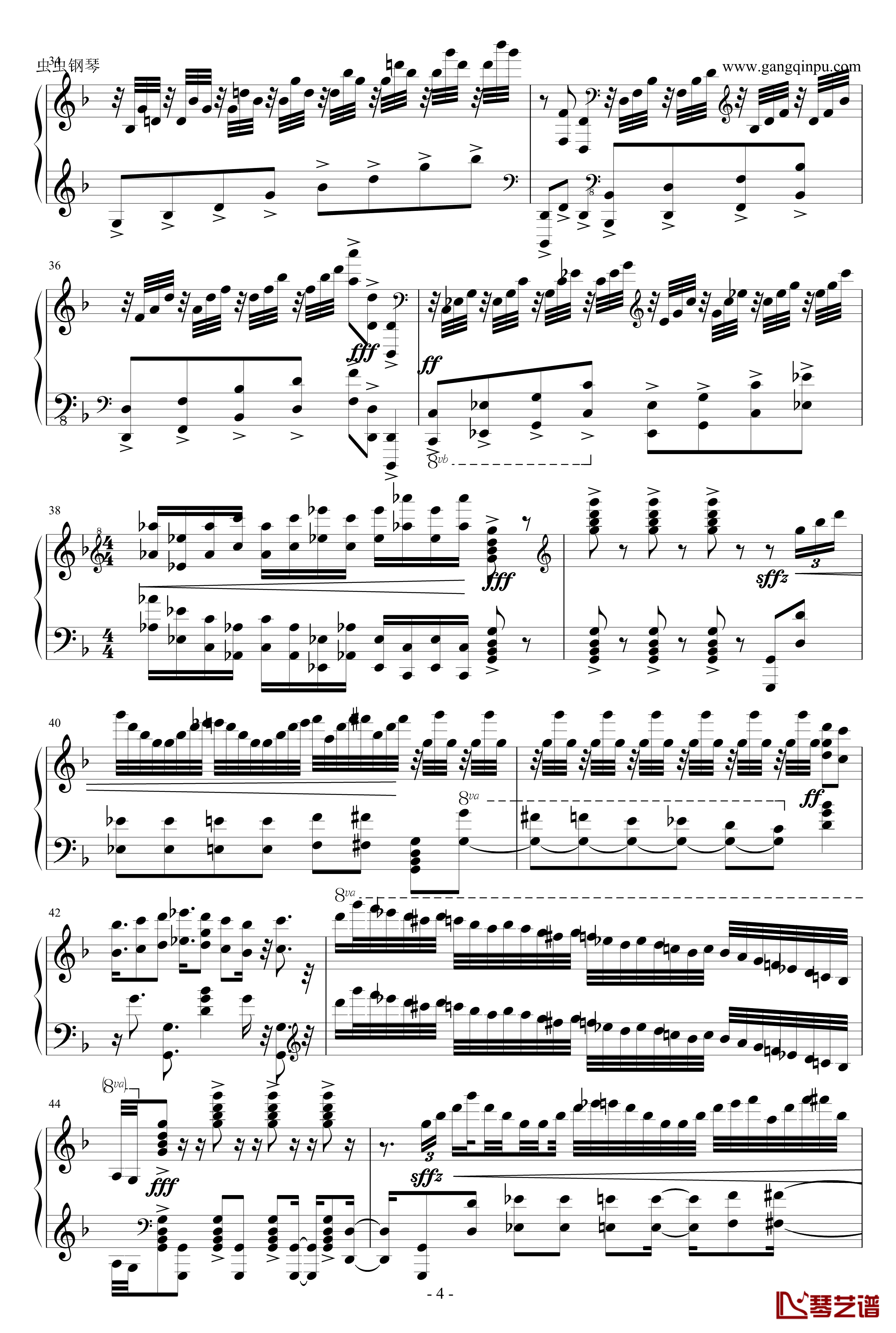 Requiem钢琴谱-安魂曲-马克西姆maksim-Maksim·Mrvica4