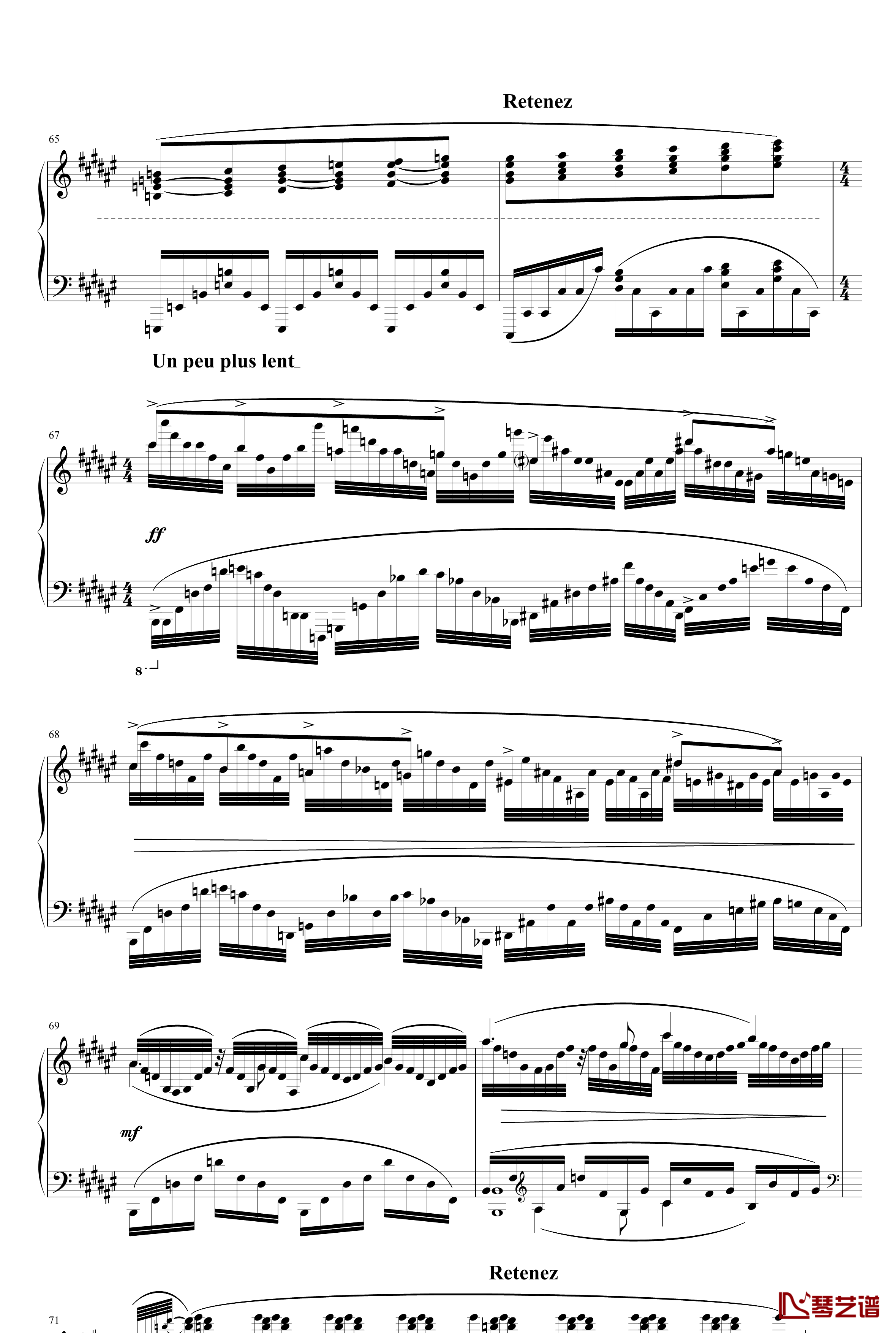 水妖钢琴谱-改良版-拉威尔-Ravel9