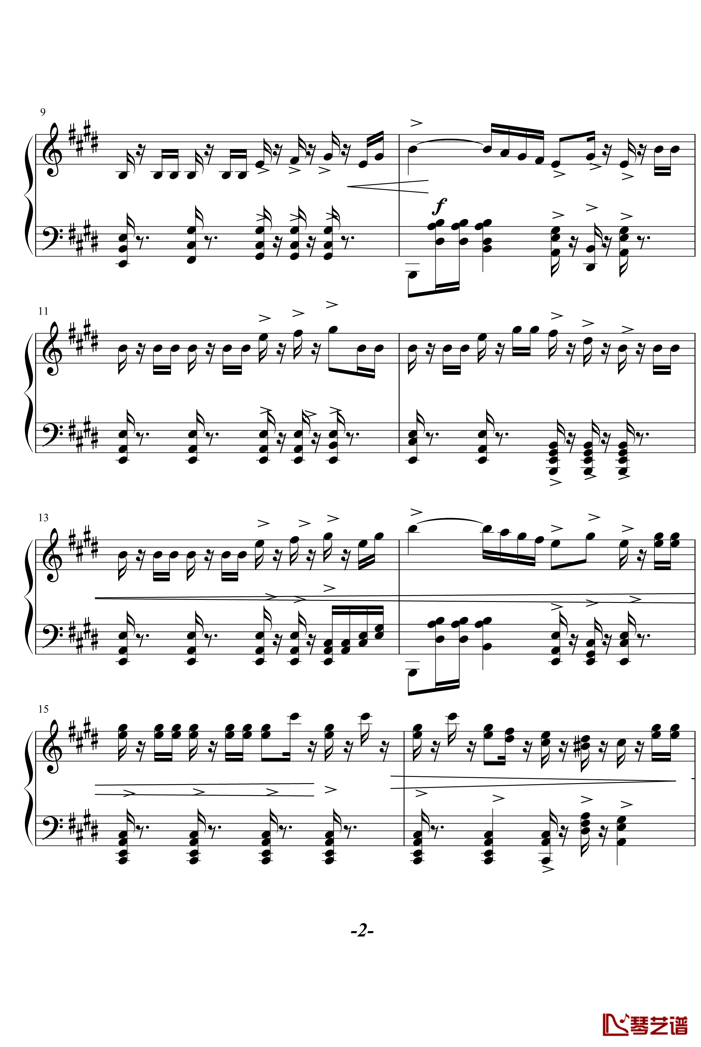 威廉退尔序曲钢琴谱-罗西尼2