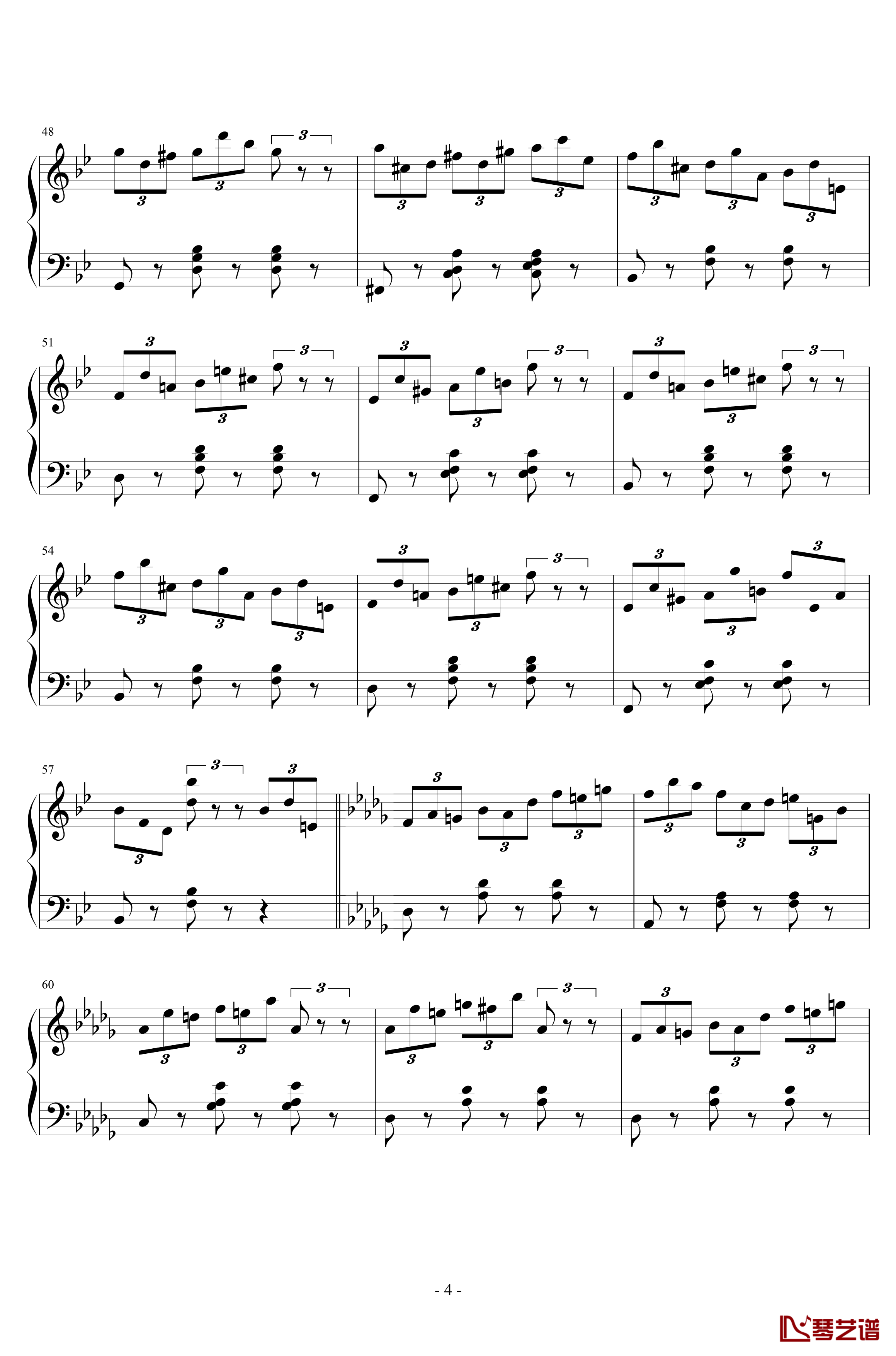 练习曲No.1 Op.6 降D大调练习曲钢琴谱-江畔新绿4