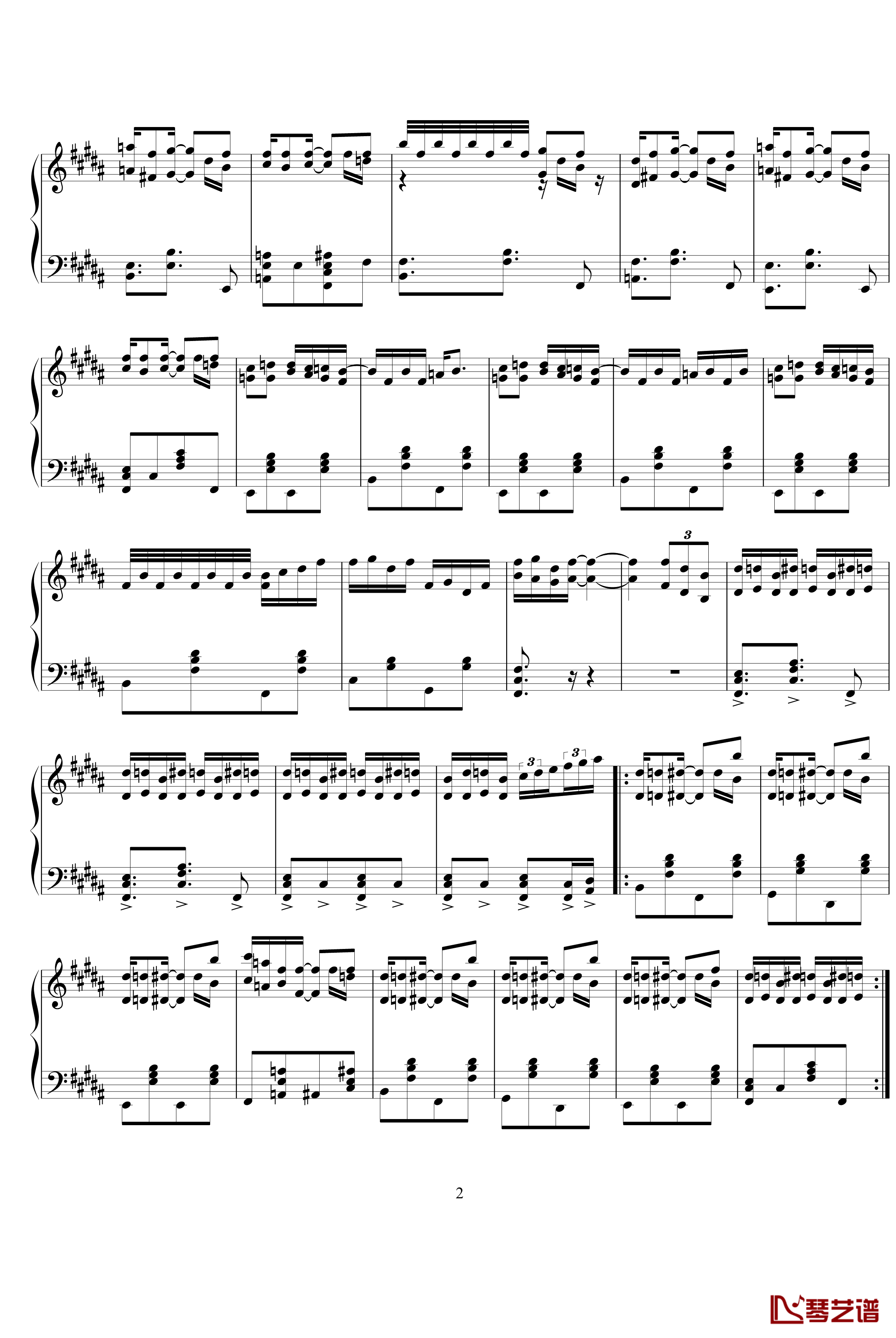 即兴爵士曲钢琴谱-leeyang5212