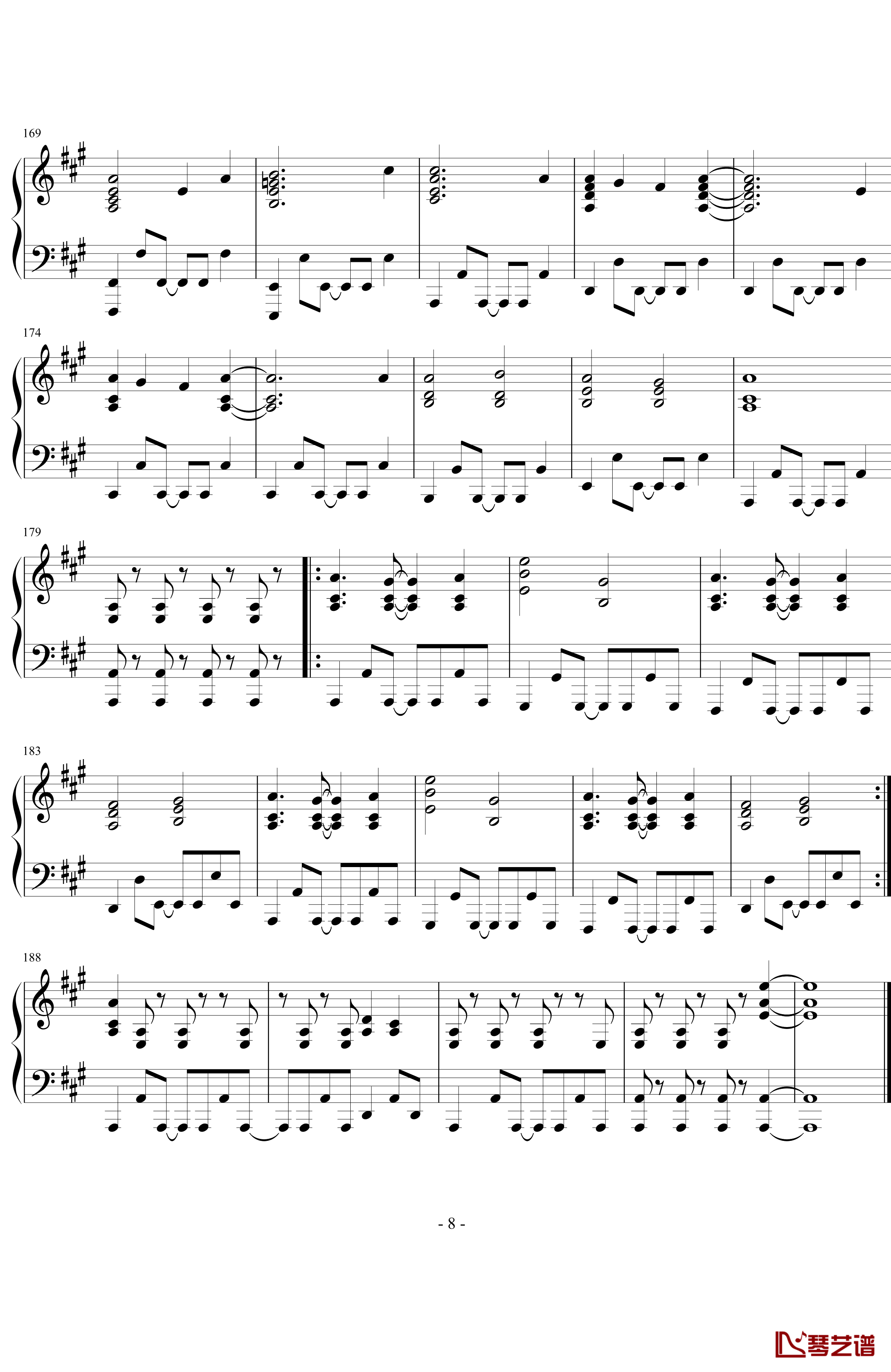KON U&amp;I 钢琴谱-完整版-轻音少女8