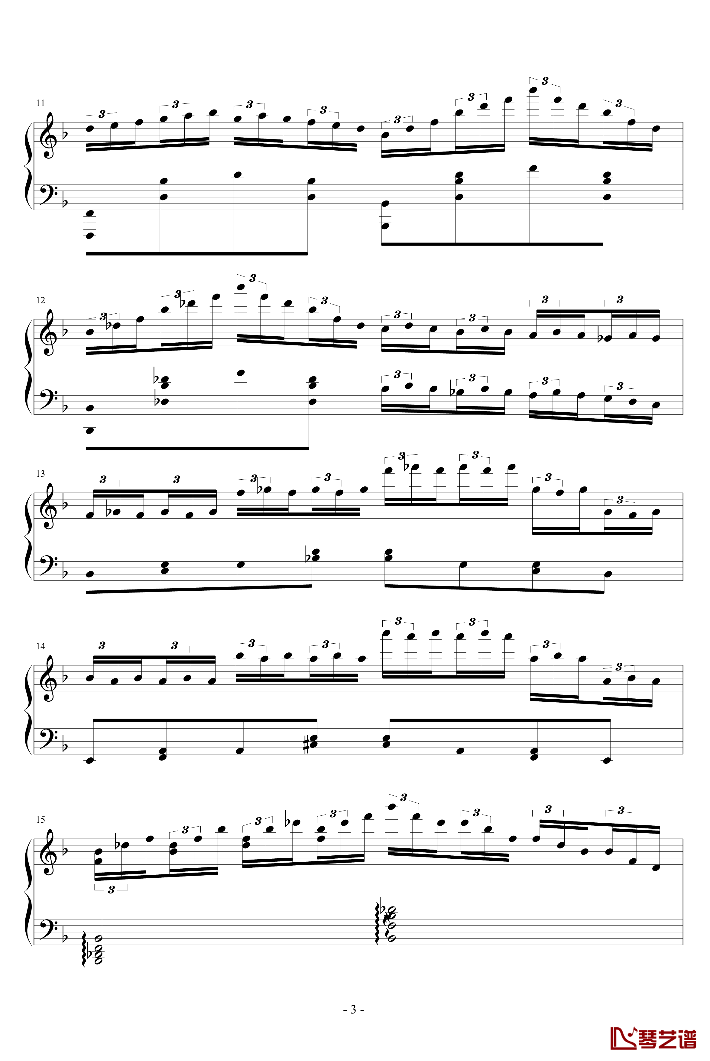 d小调无穷动钢琴谱-PARROT1863