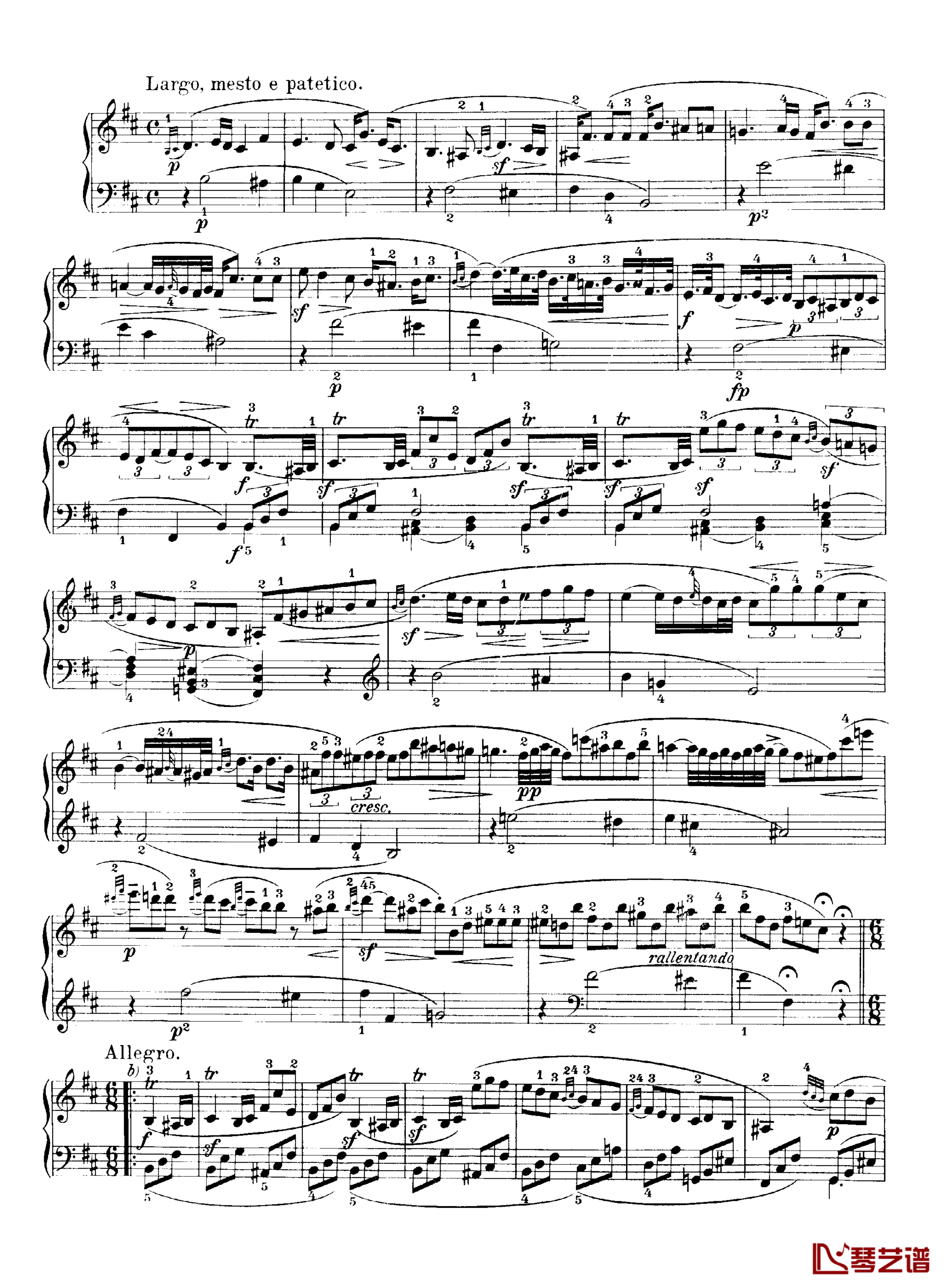 b小调钢琴奏鸣曲Op.40No.2钢琴谱-克莱门蒂9