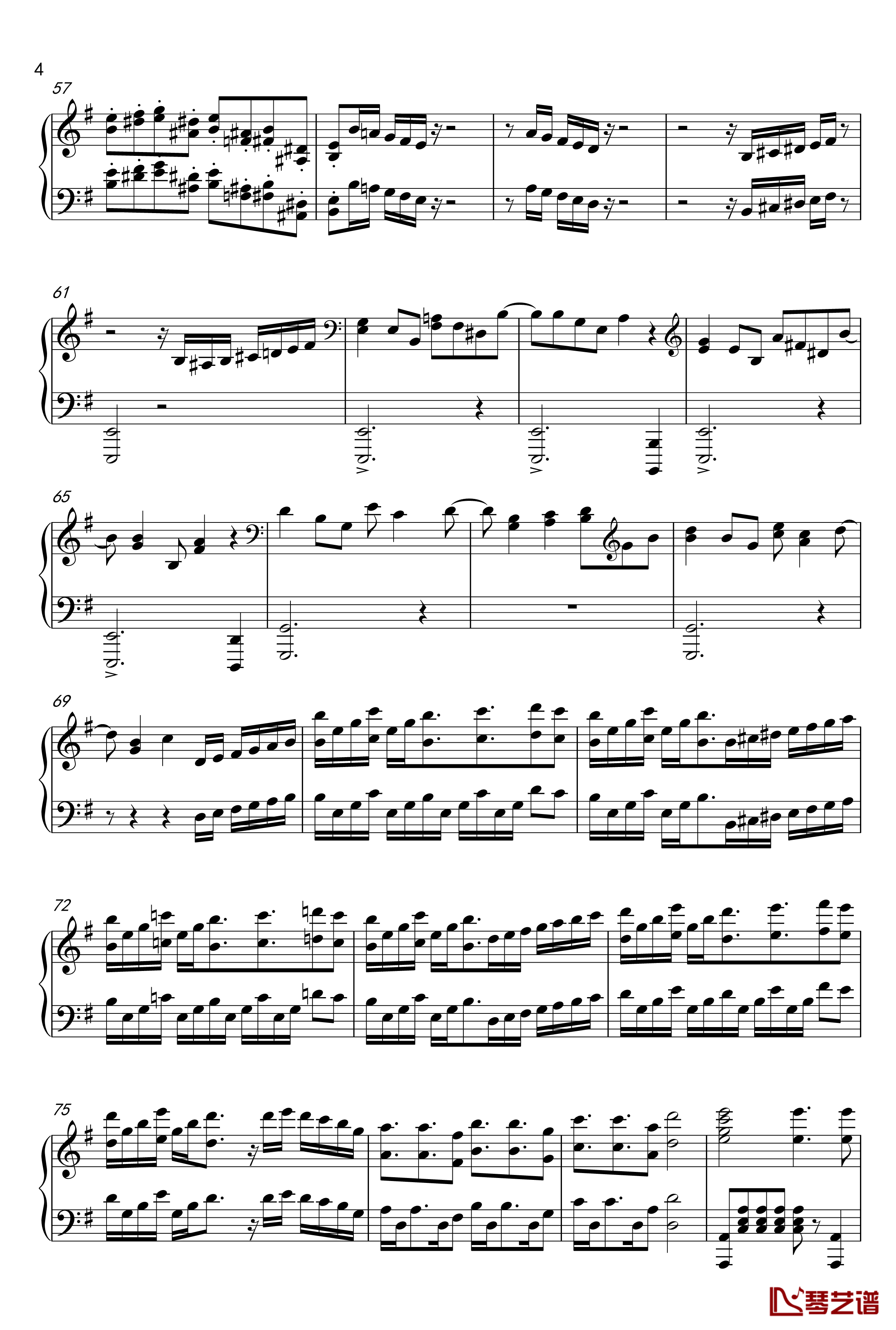 马克西姆-吉普赛女郎钢琴谱-Maksim·Mrvica4