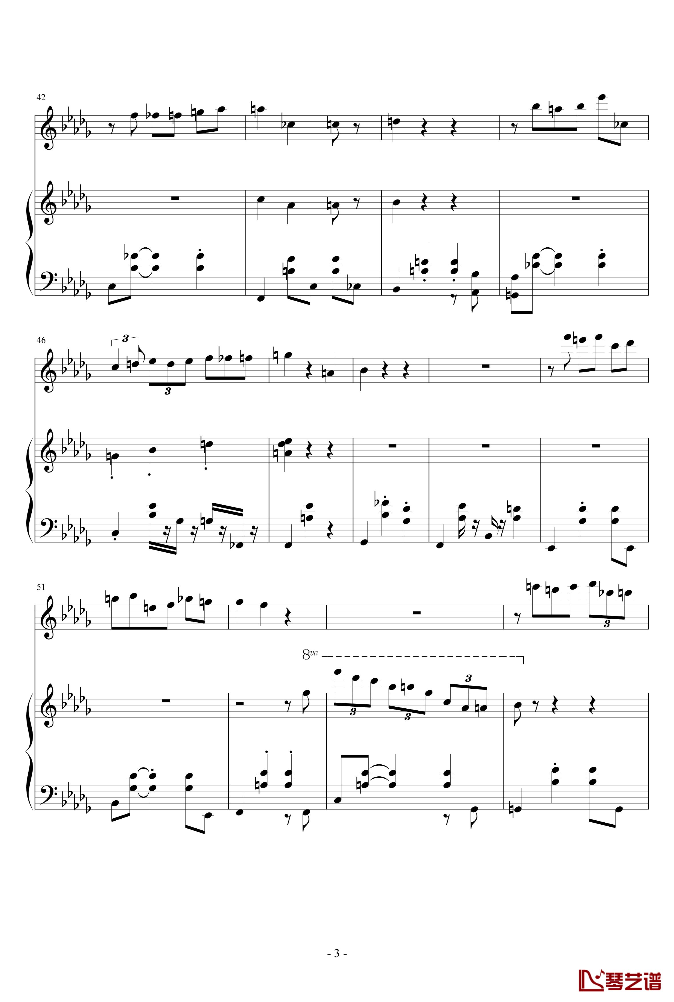 小华尔兹钢琴谱-演奏版-thisisit20093