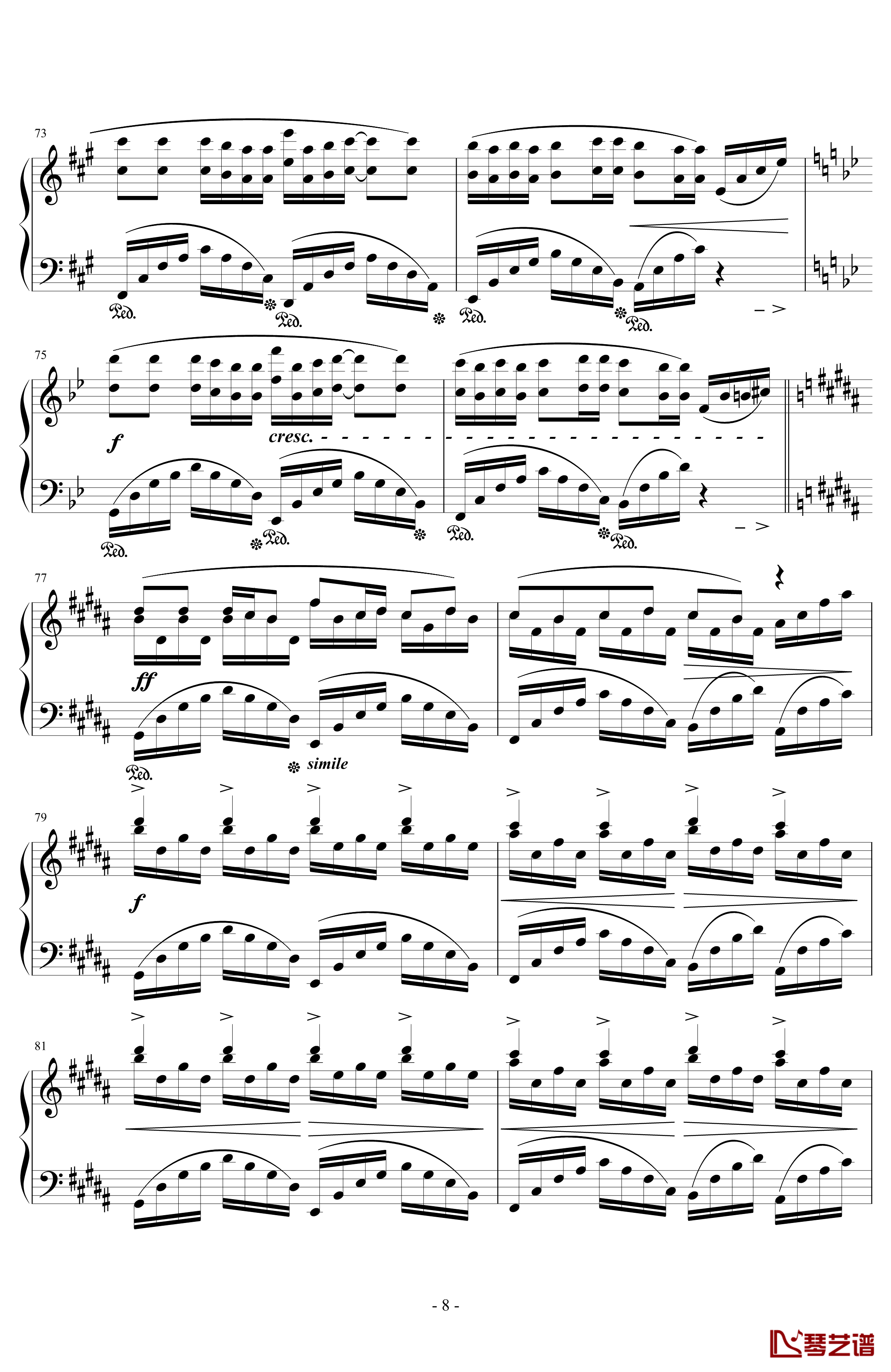 幽灵法则钢琴谱-初音未来8