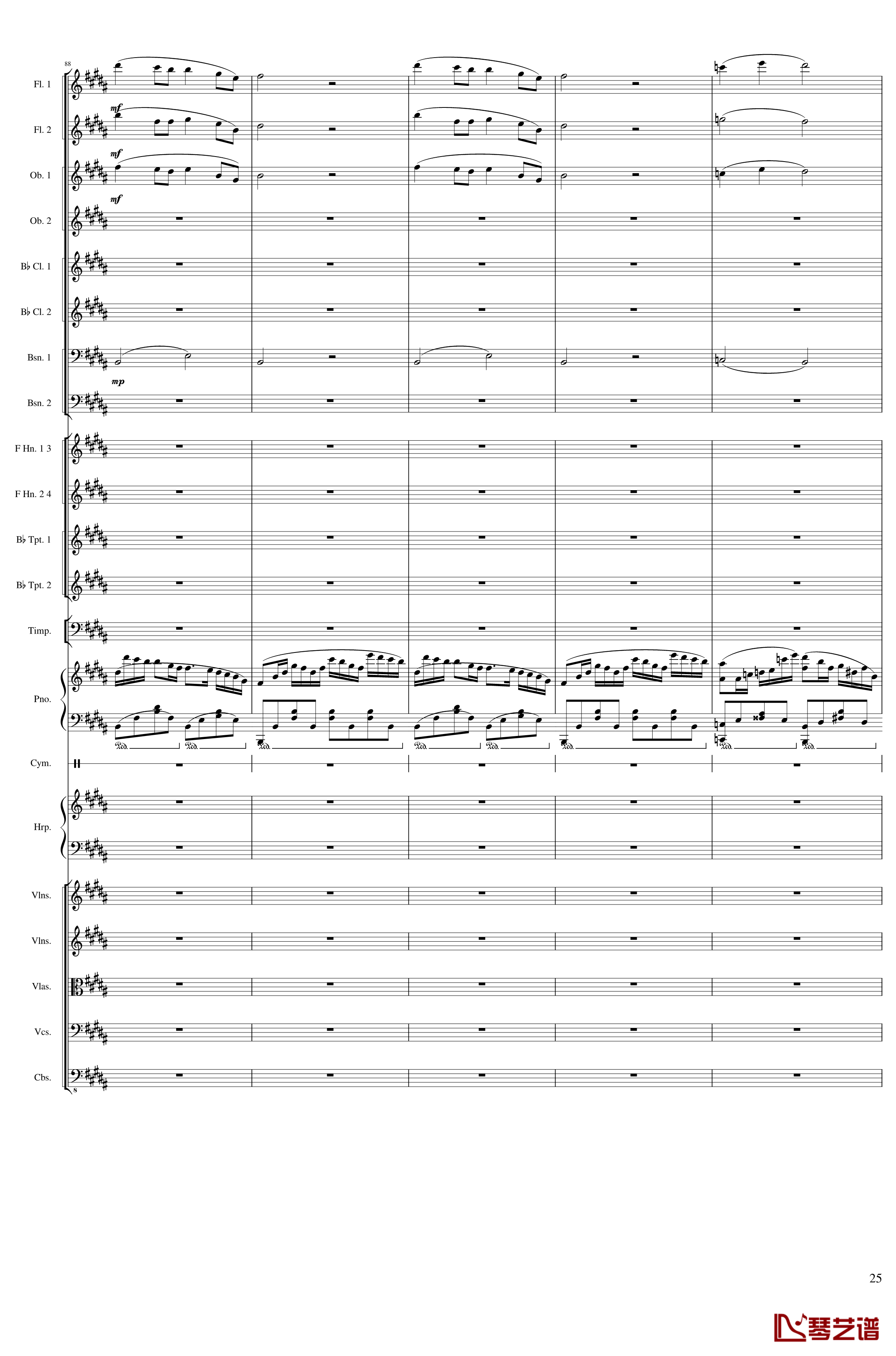 Symphonic Poem No.3, Op.91 Part 3钢琴谱-一个球25