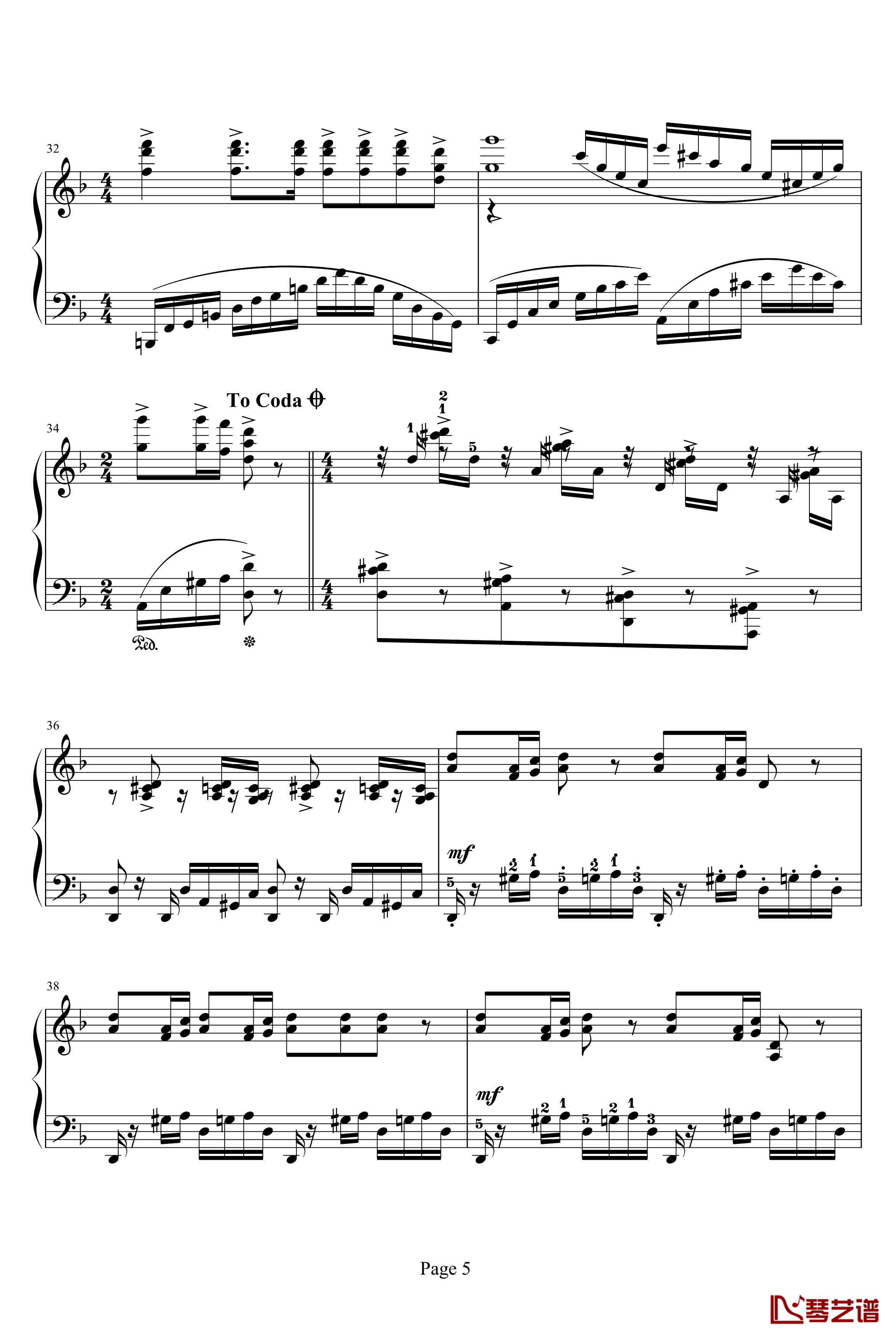 古筝曲钢琴谱-齐少凡5