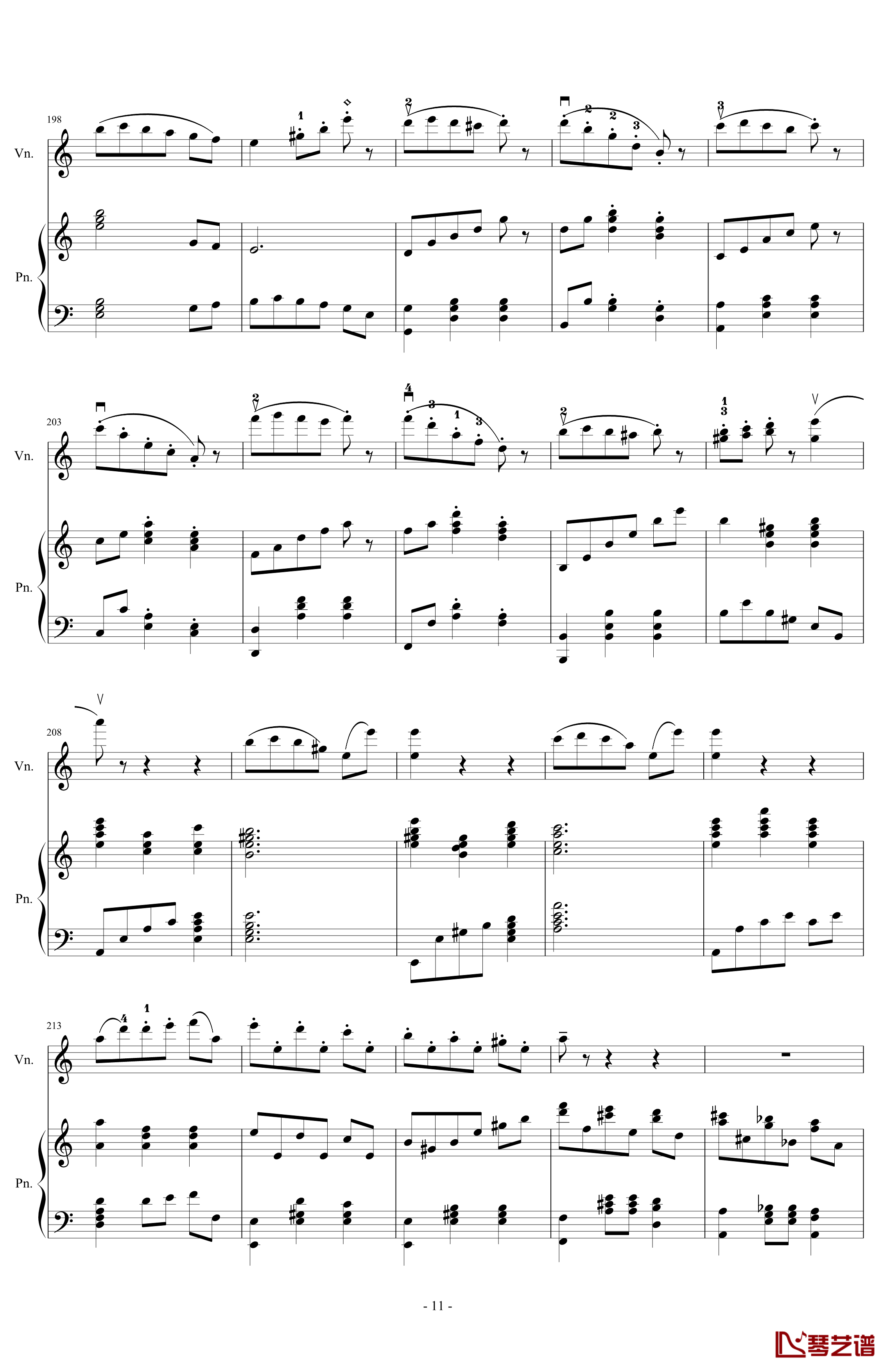 A小调舞曲钢琴谱-For Piano And Violin-.伊dên-H1411