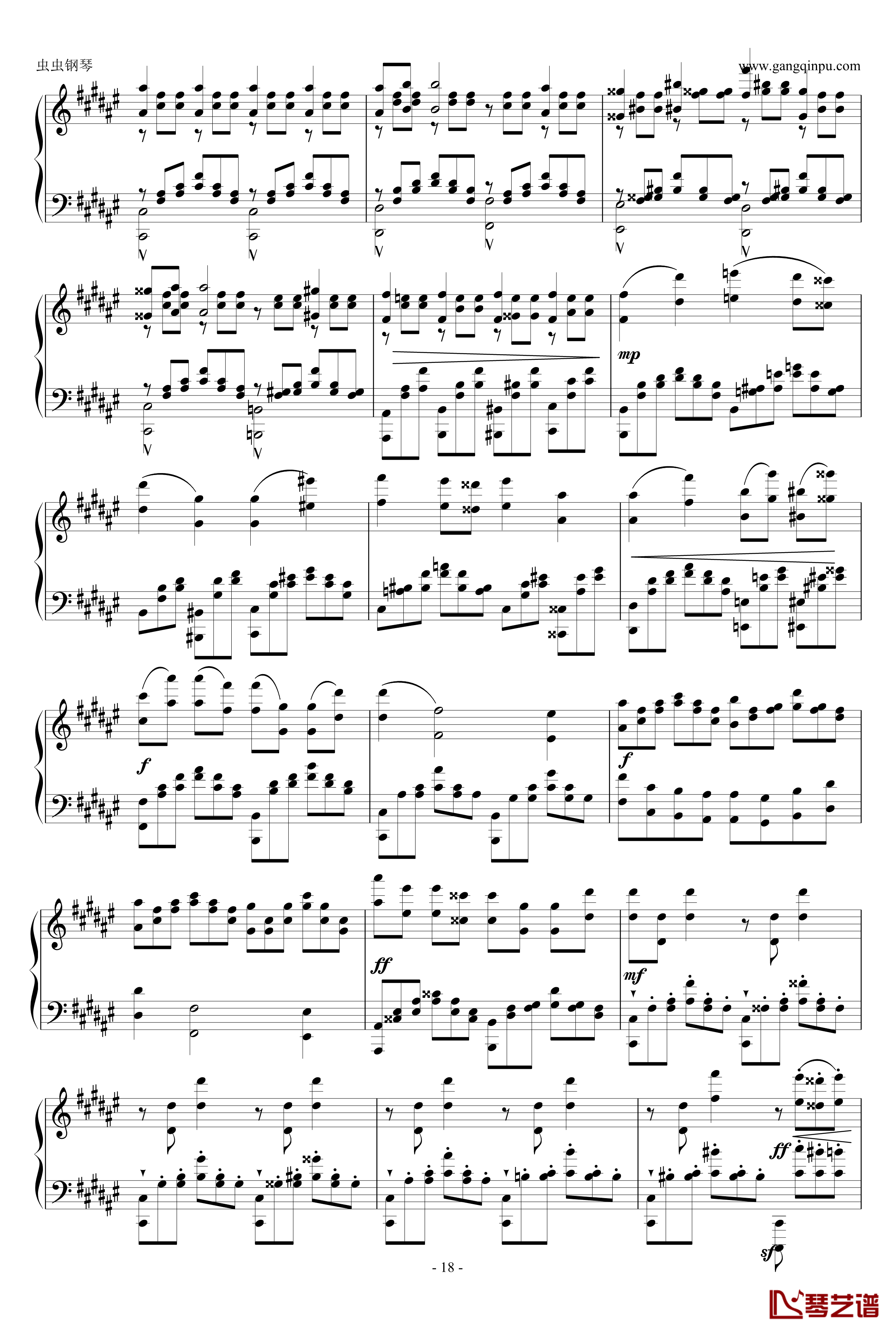 大奏鸣曲第二乐章钢琴谱-新年献礼-阿尔坎18