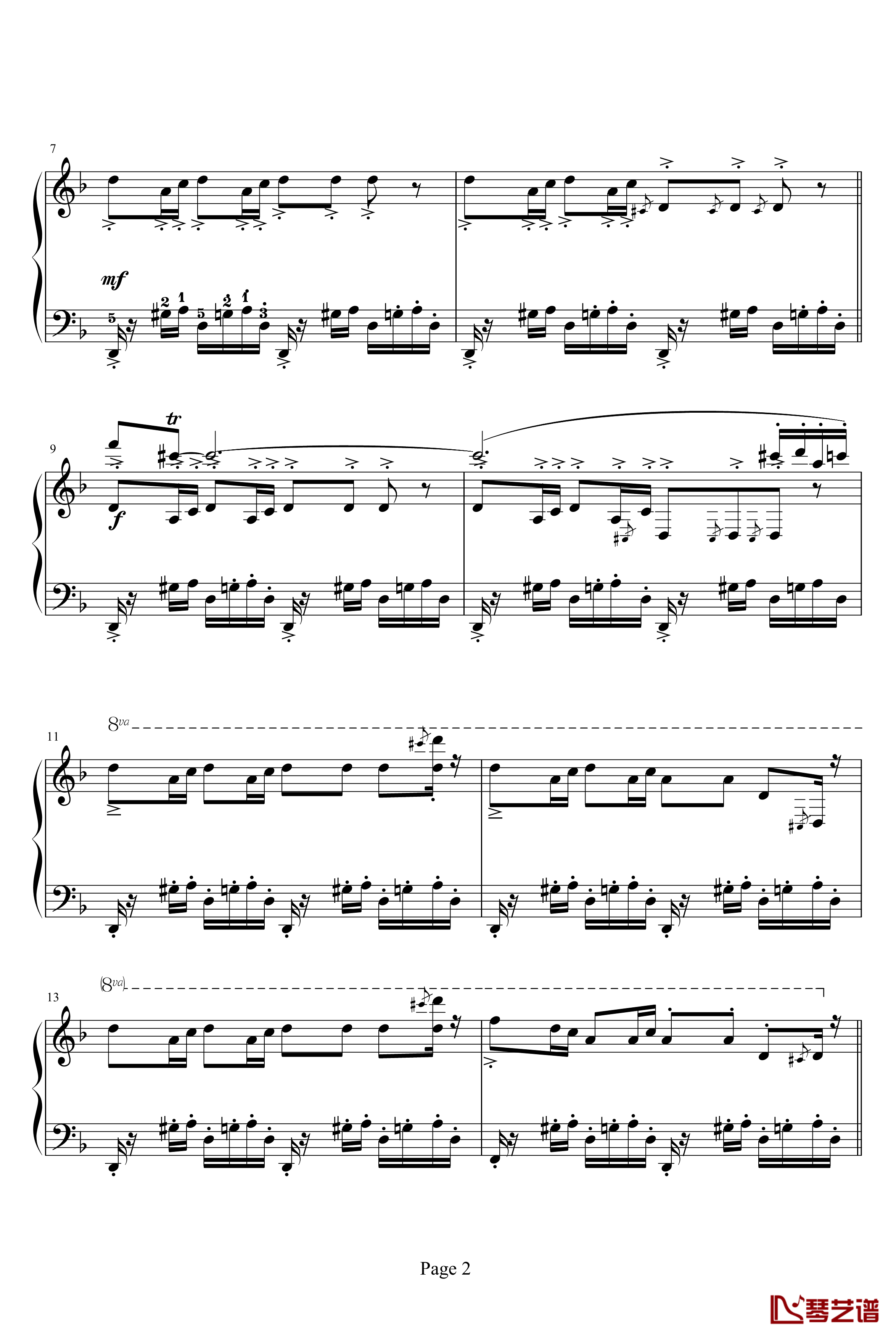 古筝曲钢琴谱-齐少凡2
