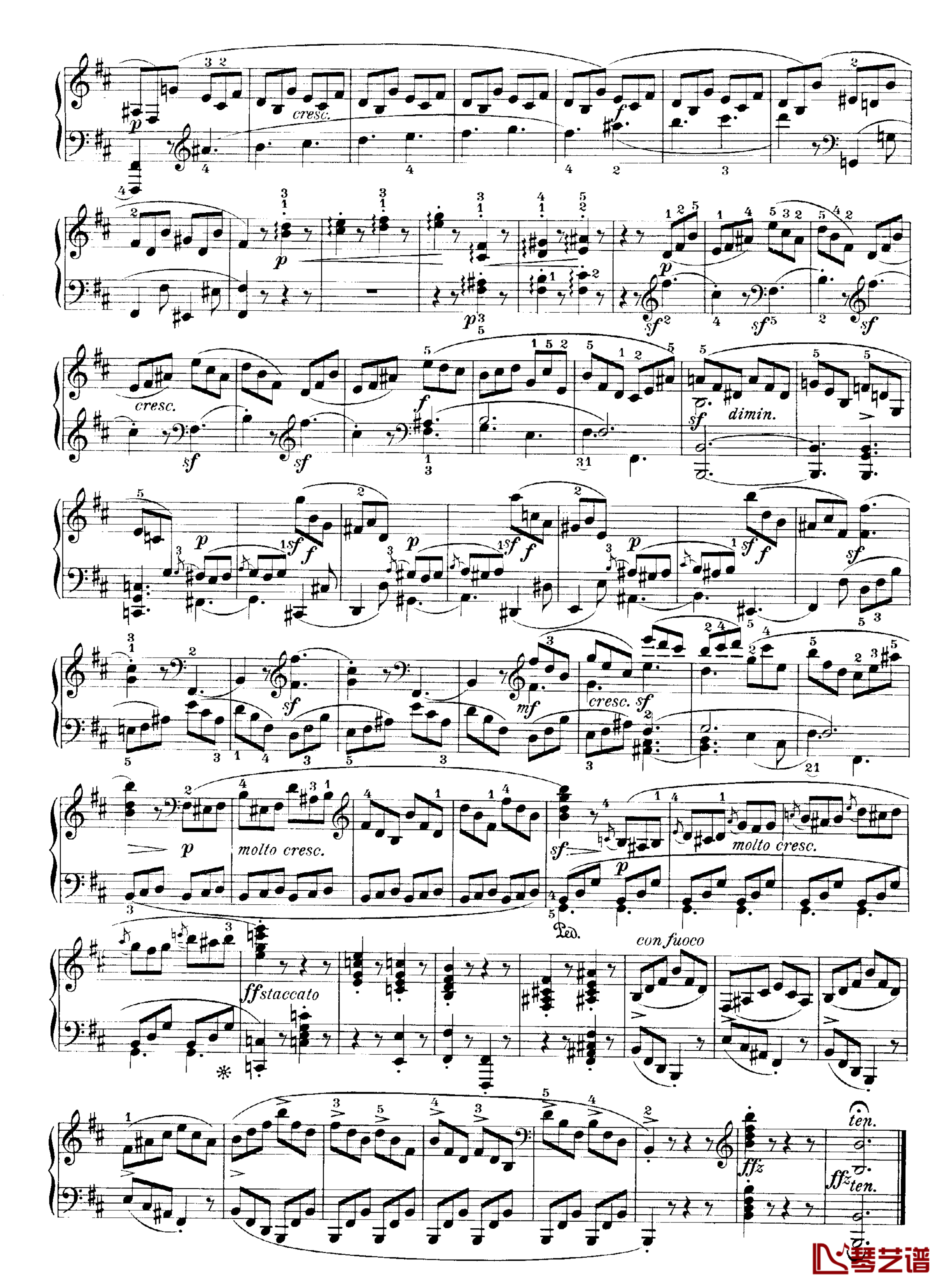 b小调钢琴奏鸣曲Op.40No.2钢琴谱-克莱门蒂14