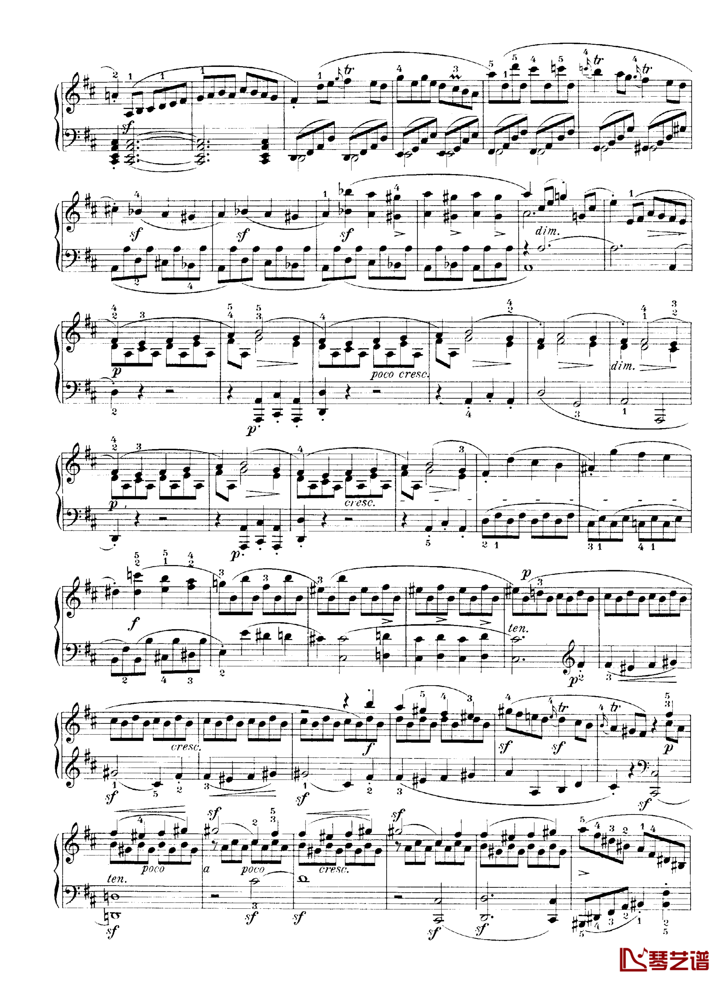 b小调钢琴奏鸣曲Op.40No.2钢琴谱-克莱门蒂3
