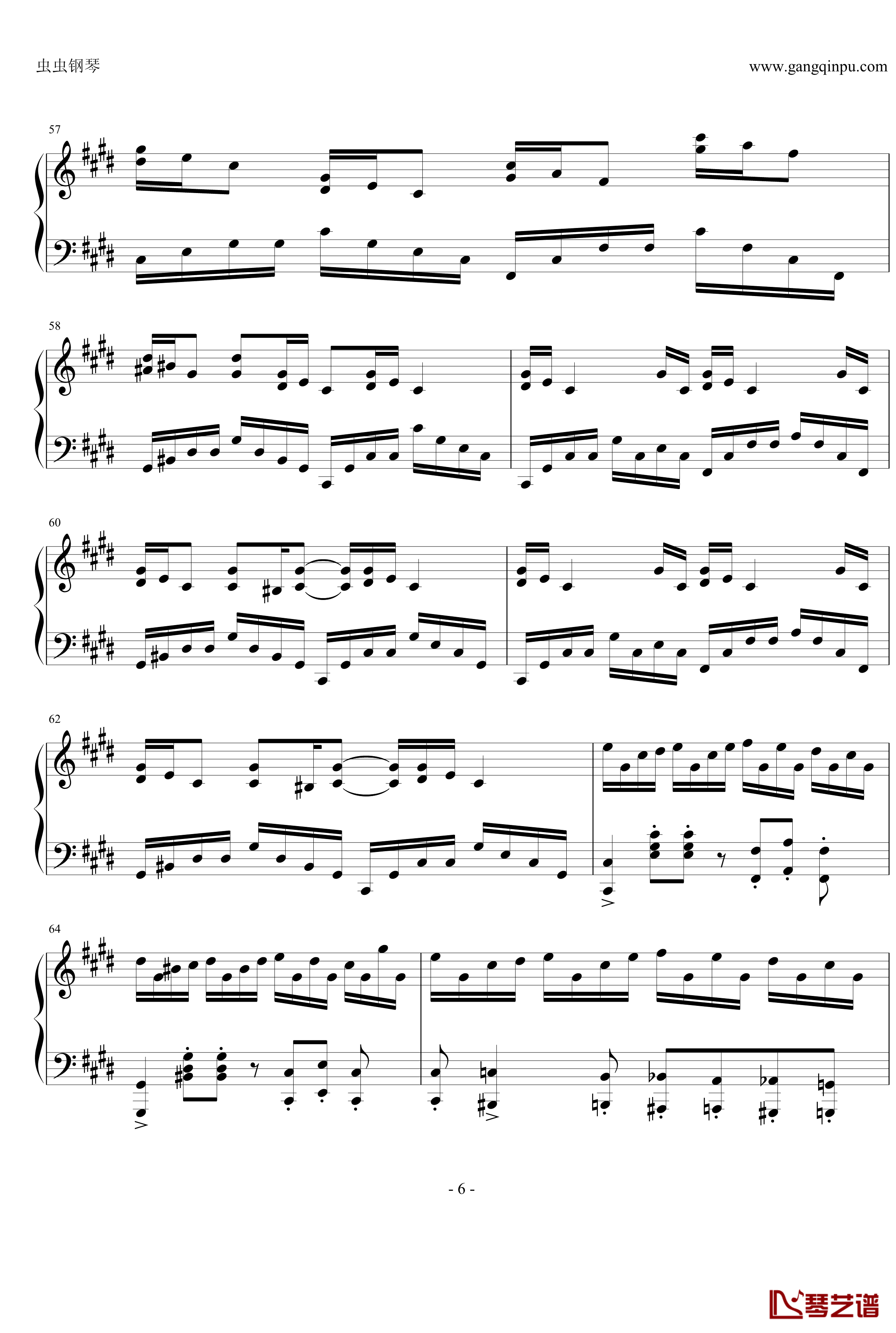 克罗地亚狂想曲钢琴谱-改编独奏版-马克西姆-Maksim·Mrvica6