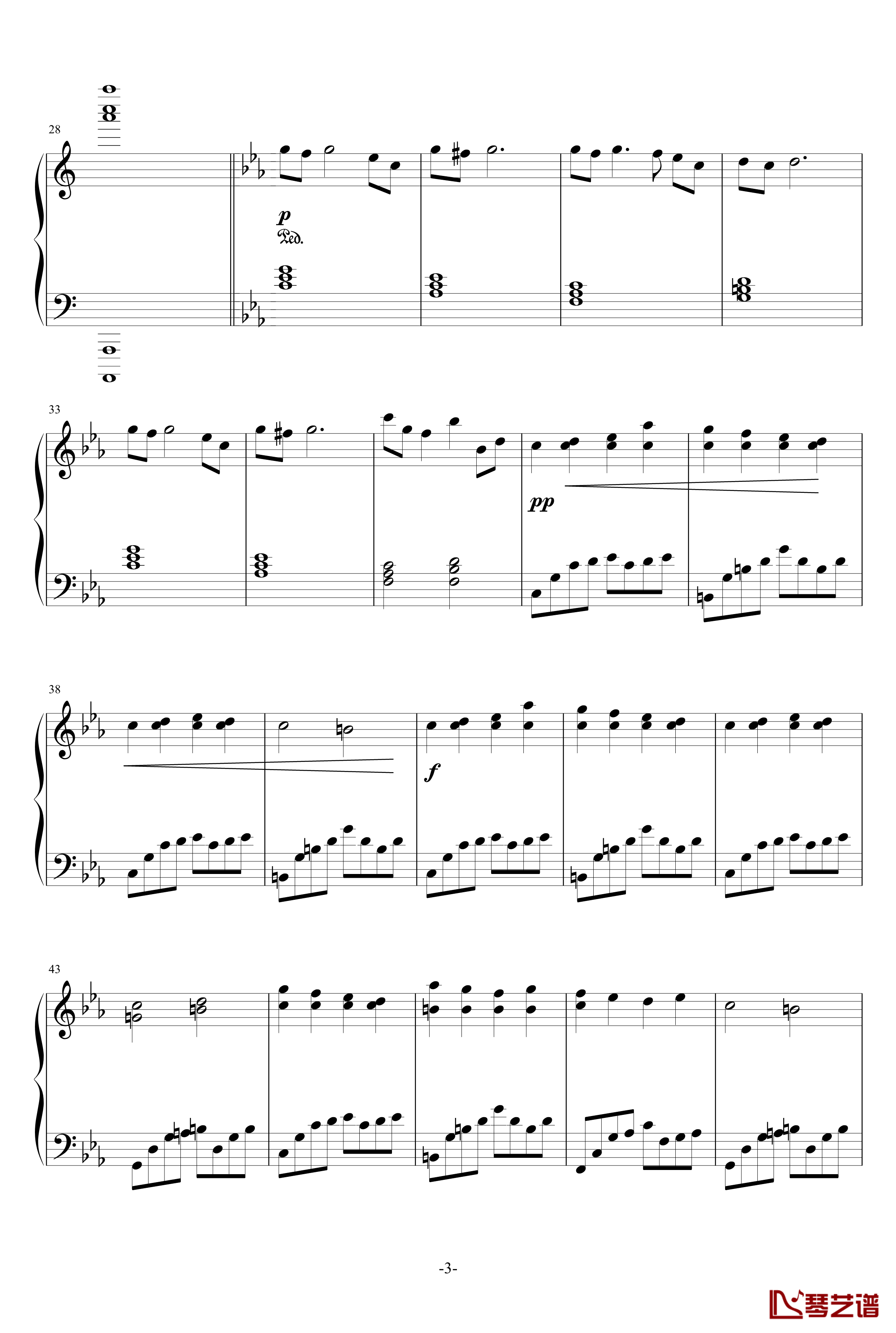 极盛宴钢琴谱-钢琴版-飞腾哈哈3
