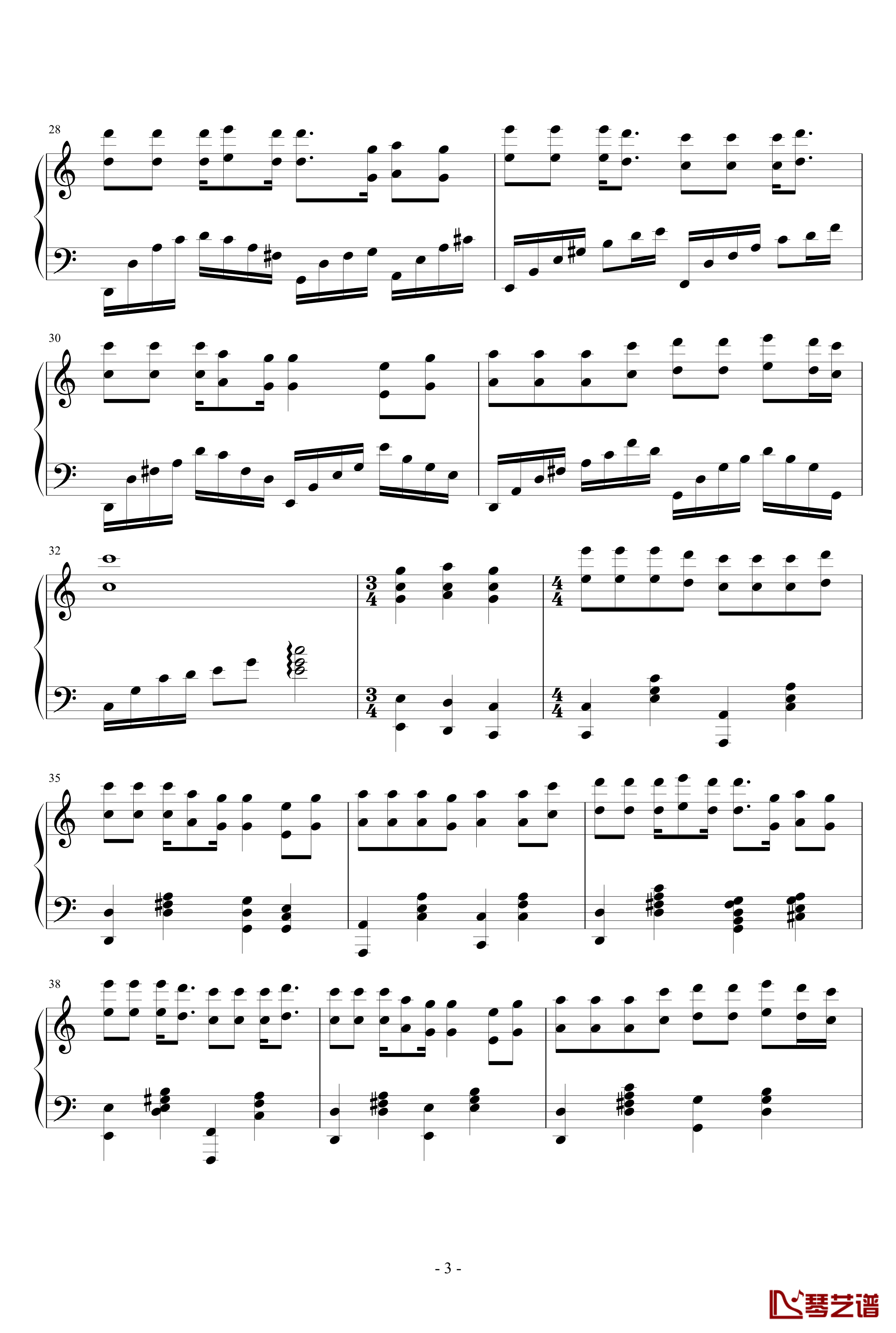 宣教的中国钢琴谱-耶酥3