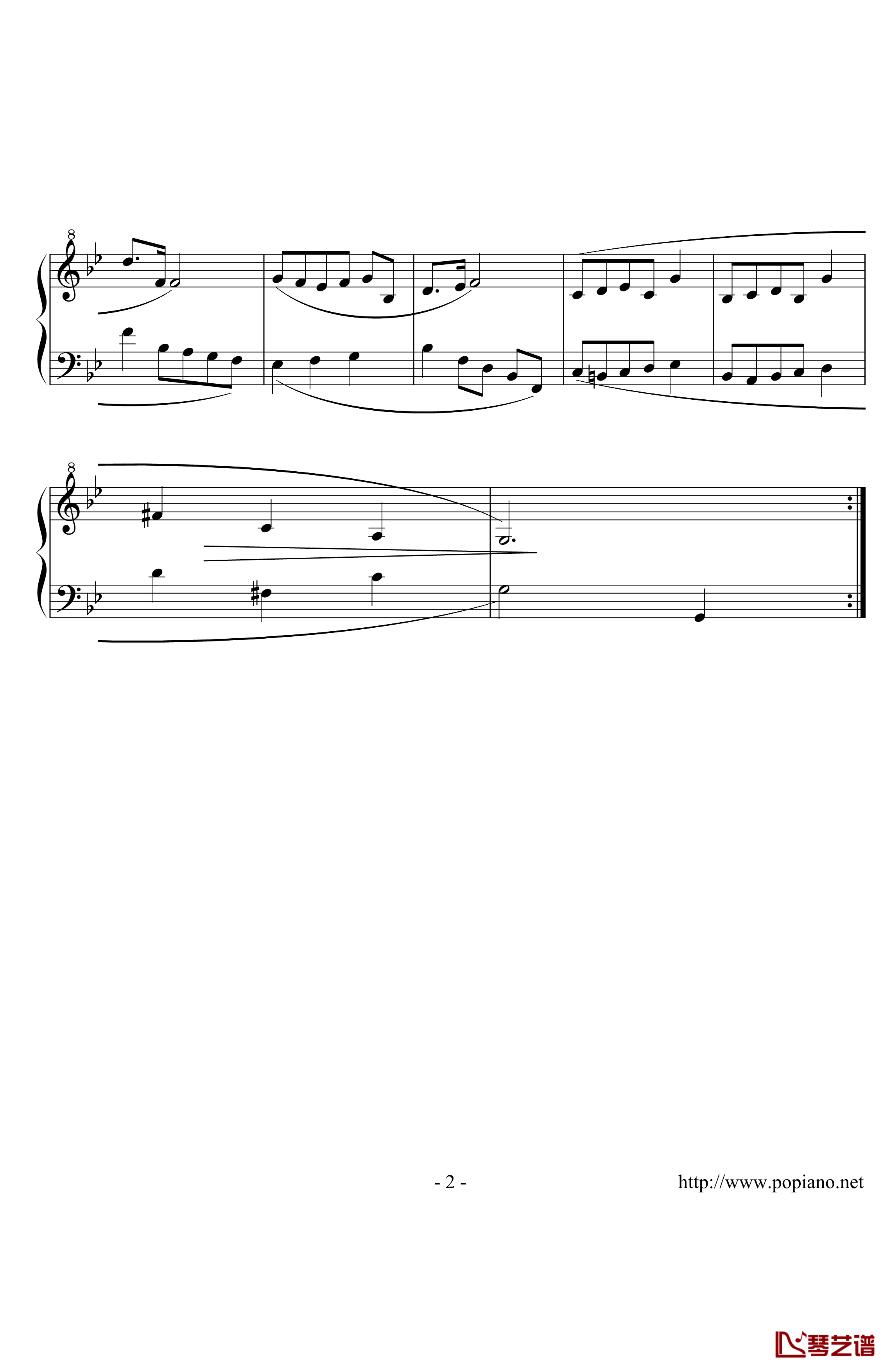g小调第三小步舞曲钢琴谱-zzmx09162