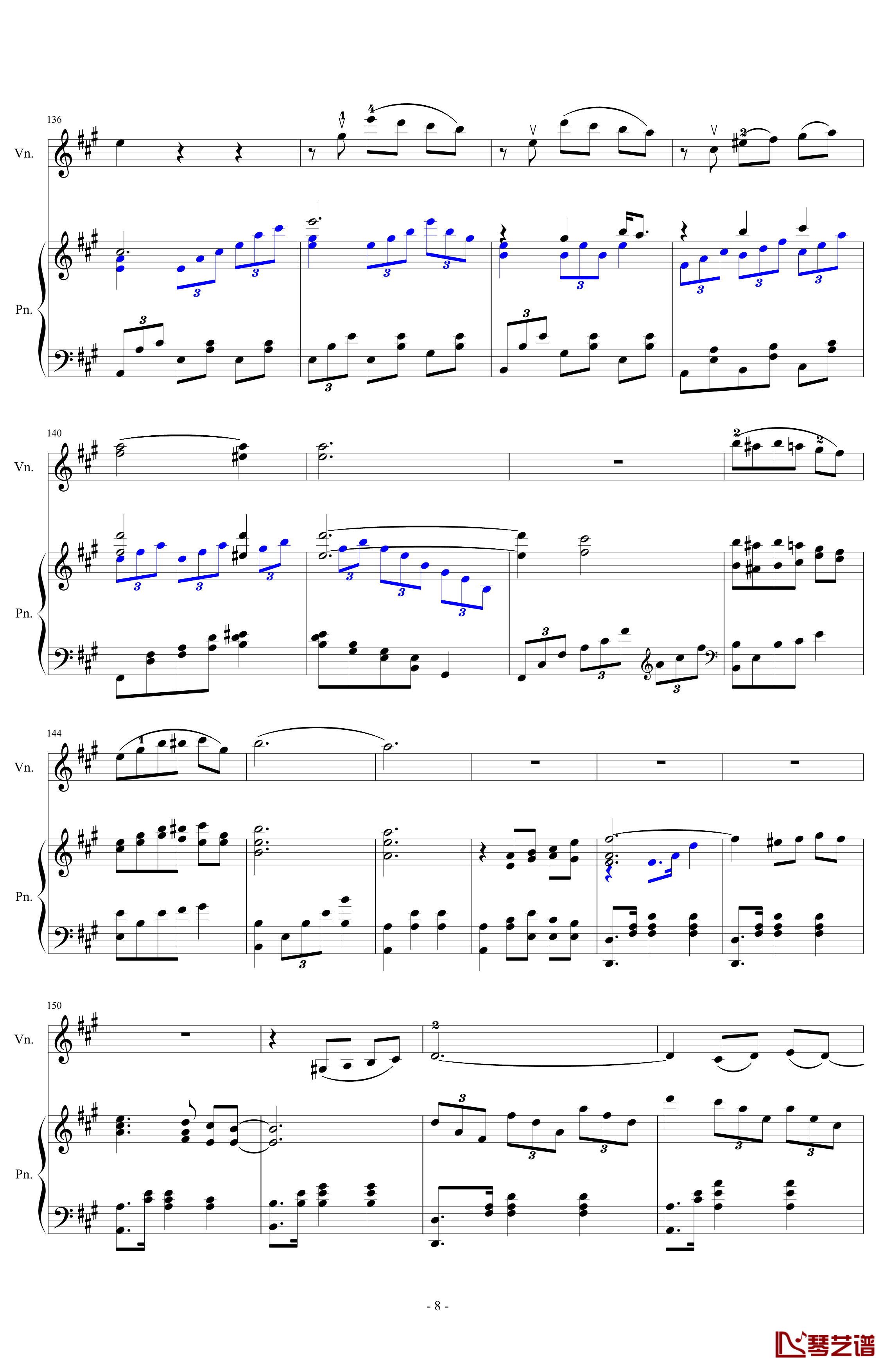 A小调舞曲钢琴谱-For Piano And Violin-.伊dên-H148