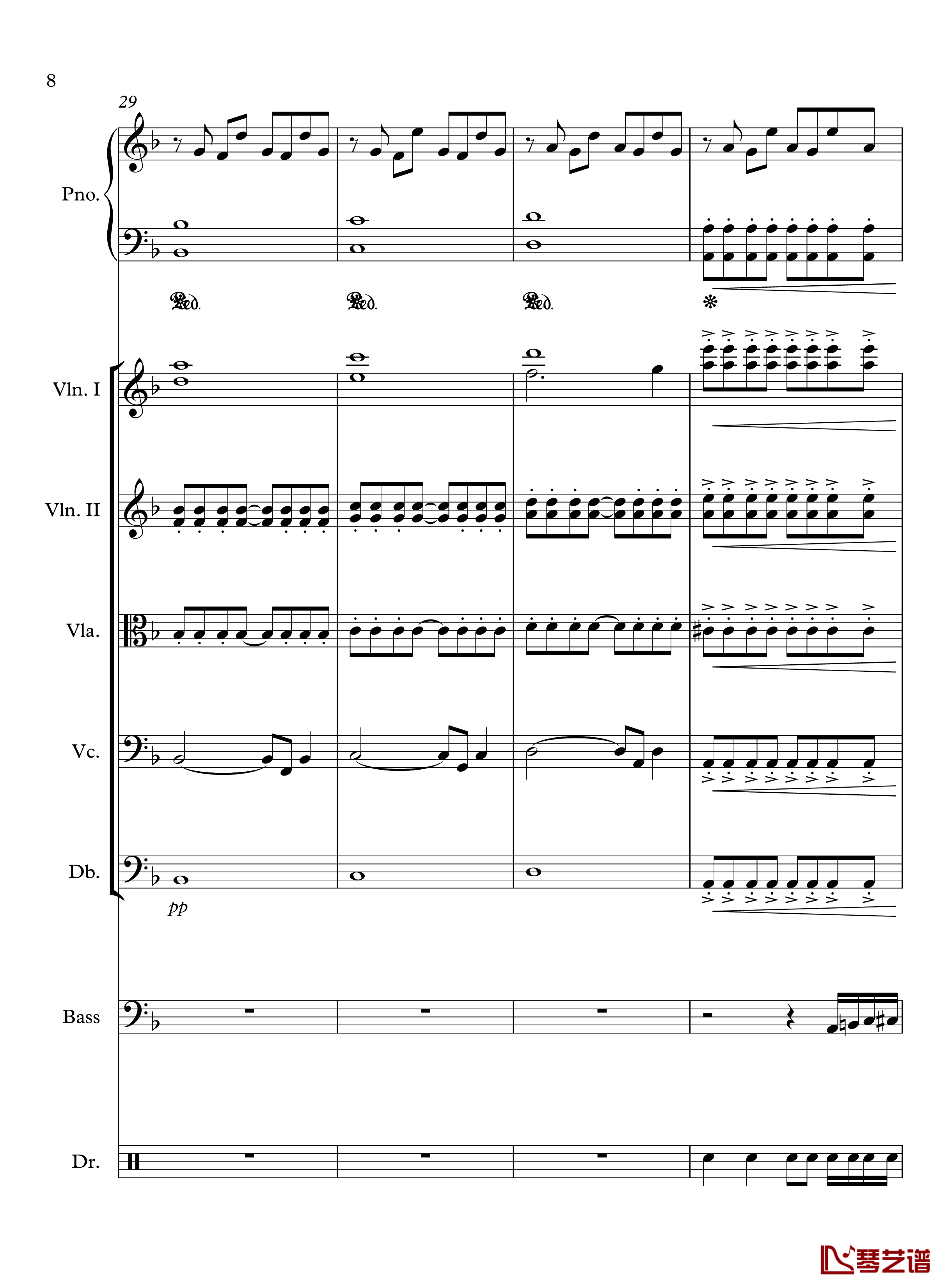 星钢琴谱-yewwc8