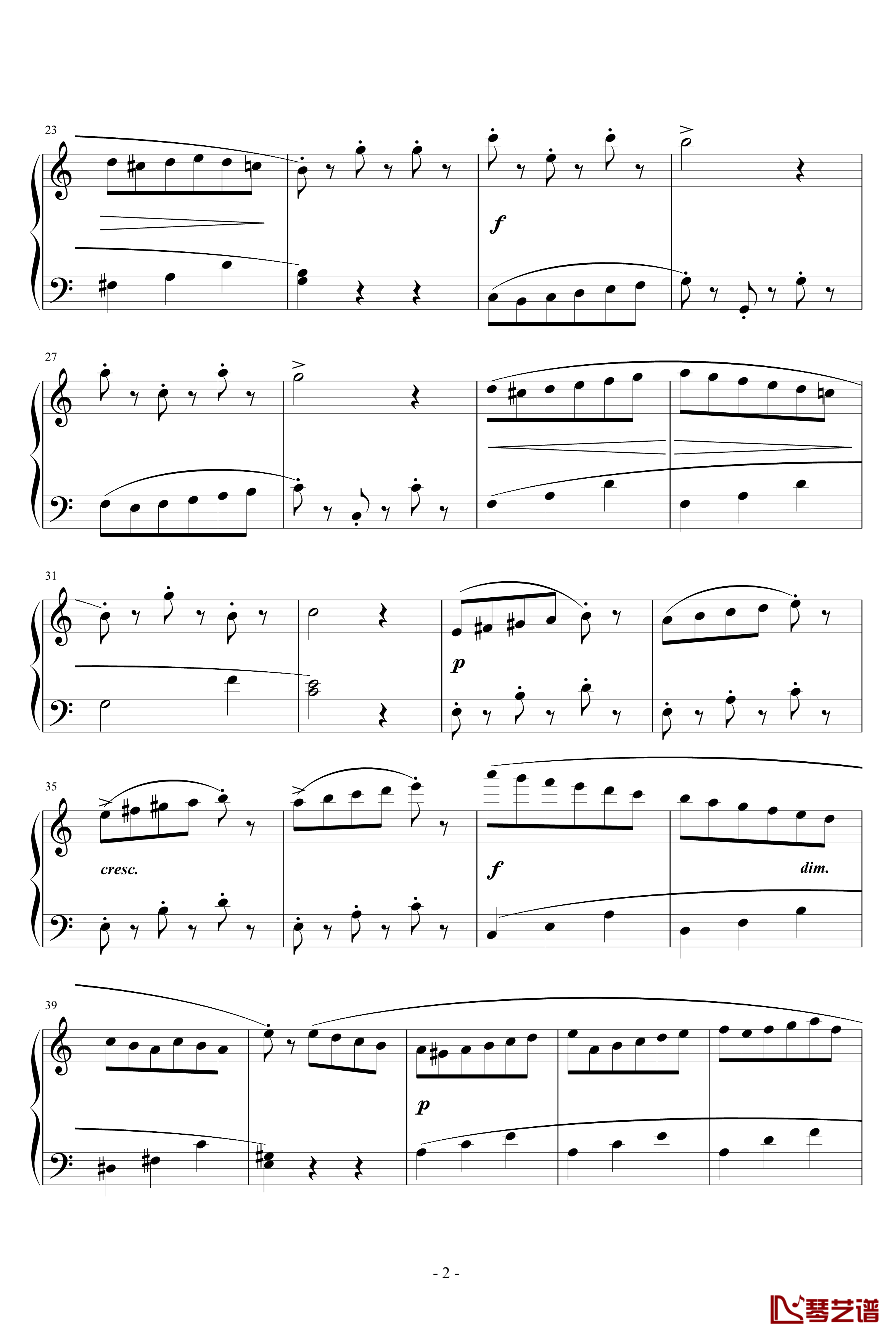 A小调练习曲钢琴谱-杜佛诺伊2