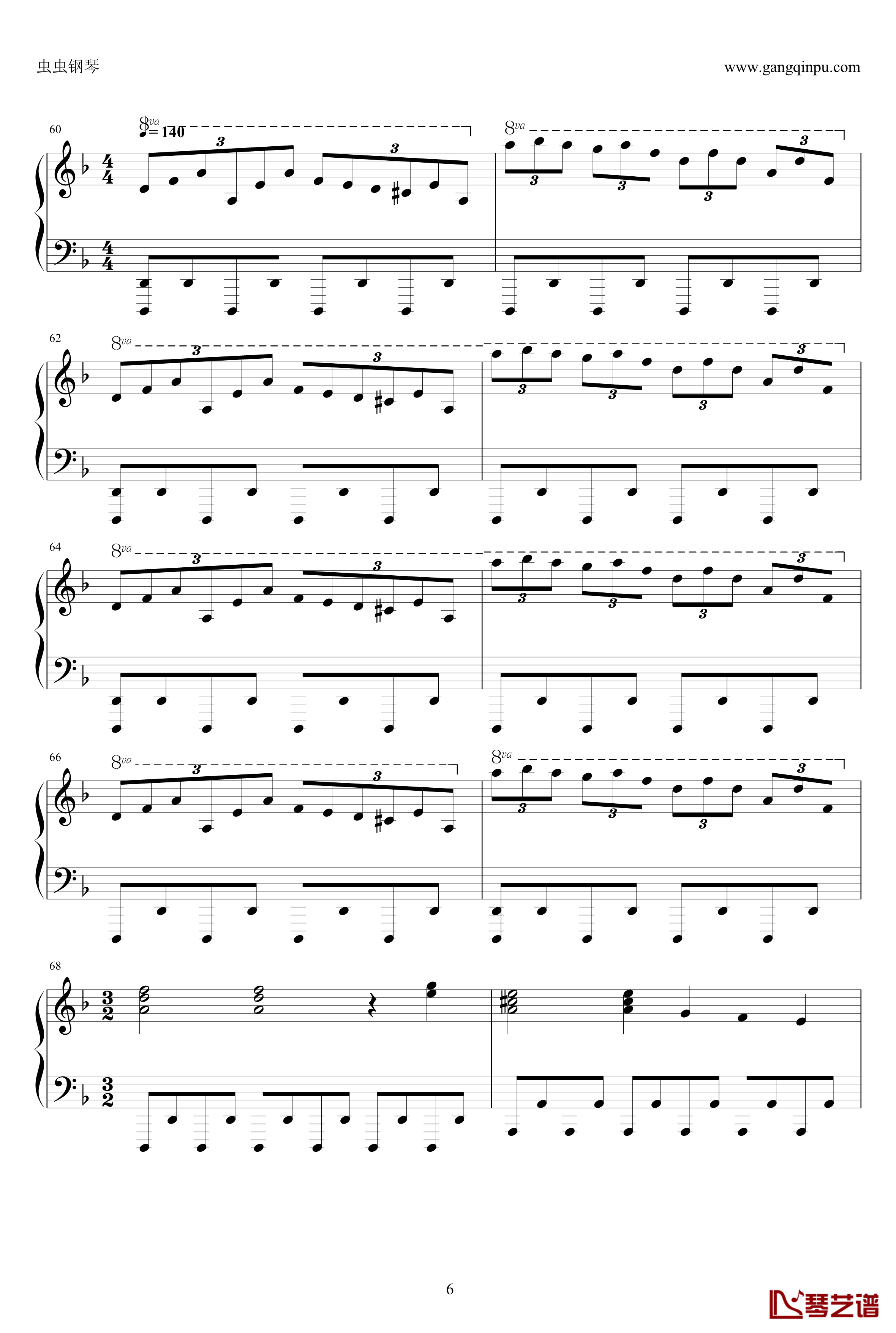 韩德尔-萨拉邦德变奏曲钢琴谱-马克西姆--Maksim·Mrvica6
