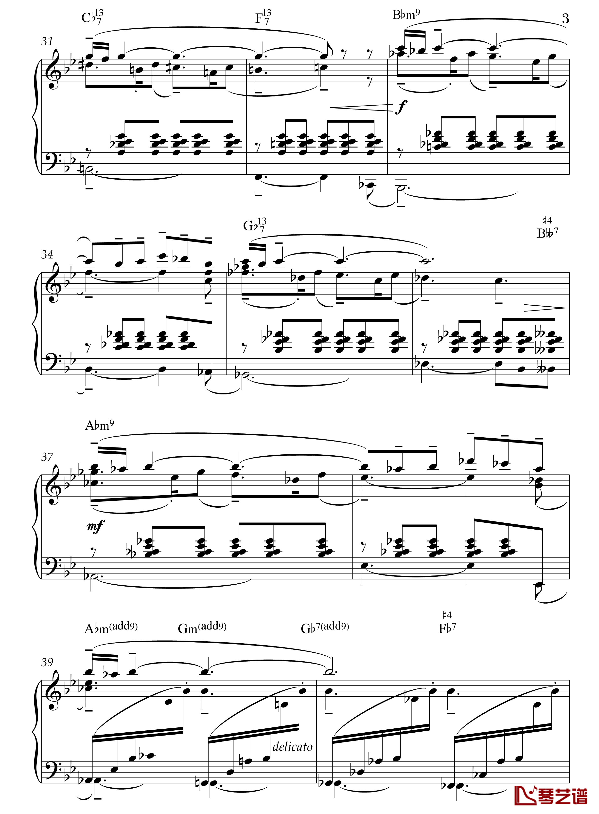 Barcarolle钢琴谱-半璧3