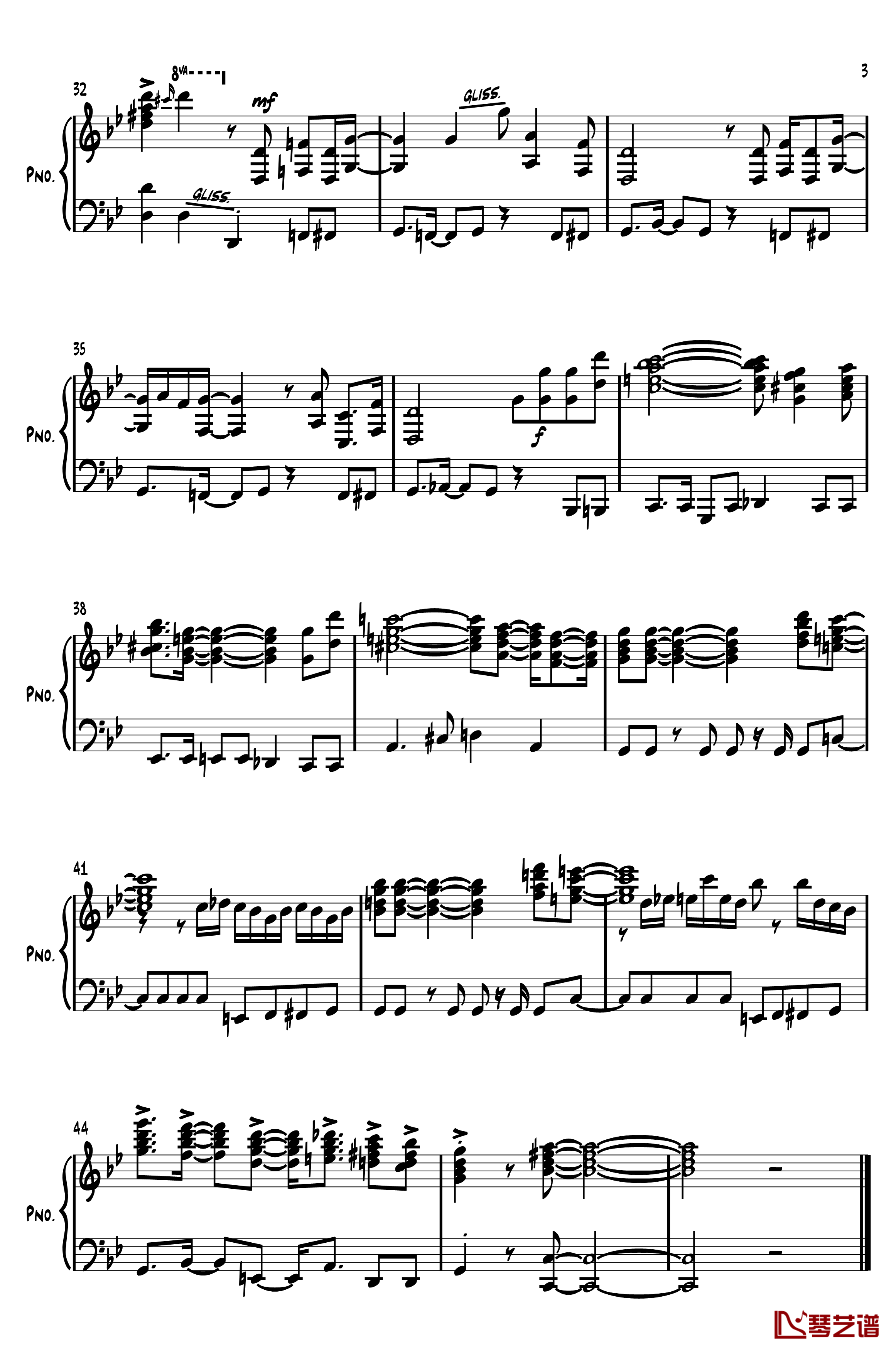鲁邦三世2015钢琴谱-新3