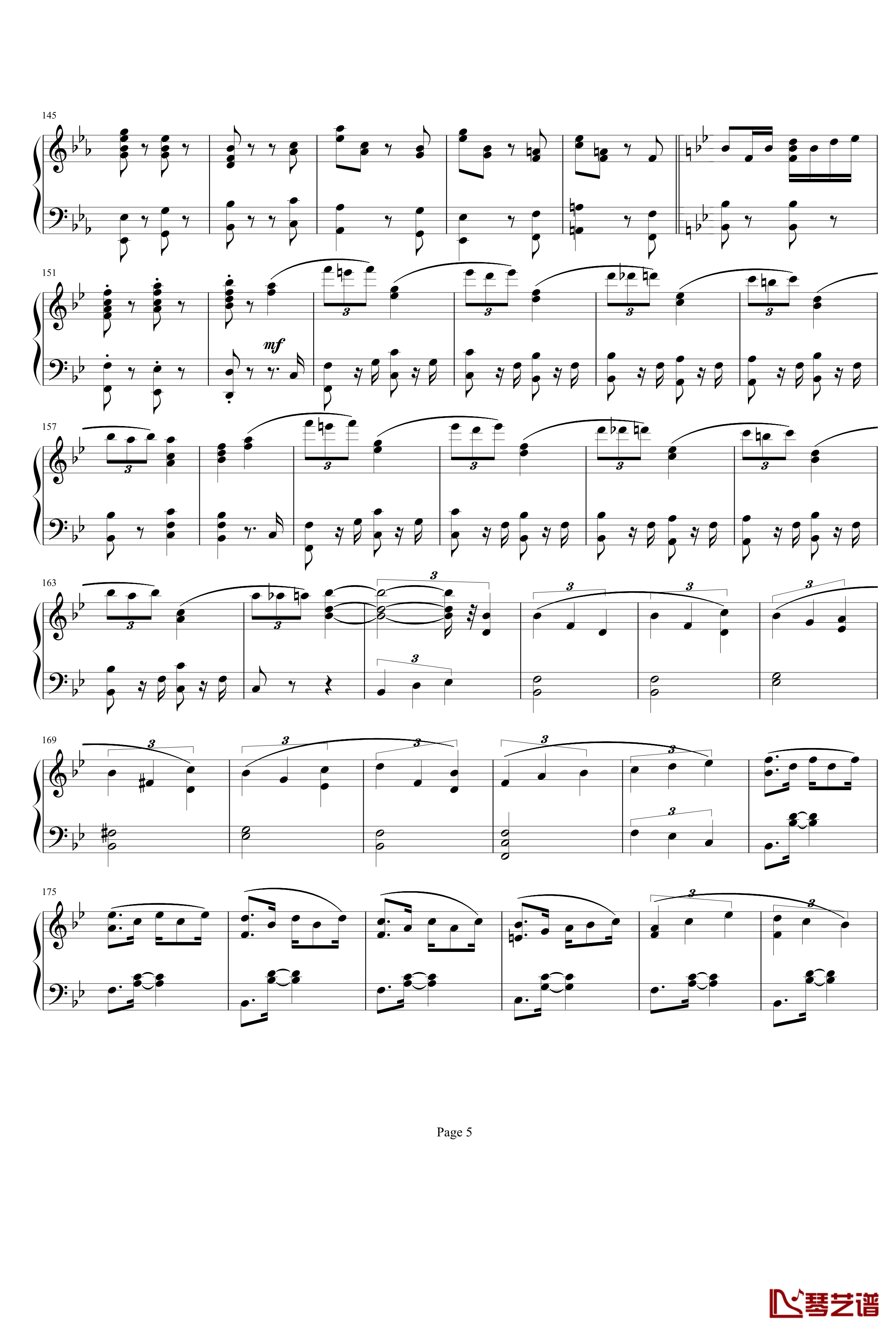 钢琴奏鸣曲4钢琴谱-项道荣5