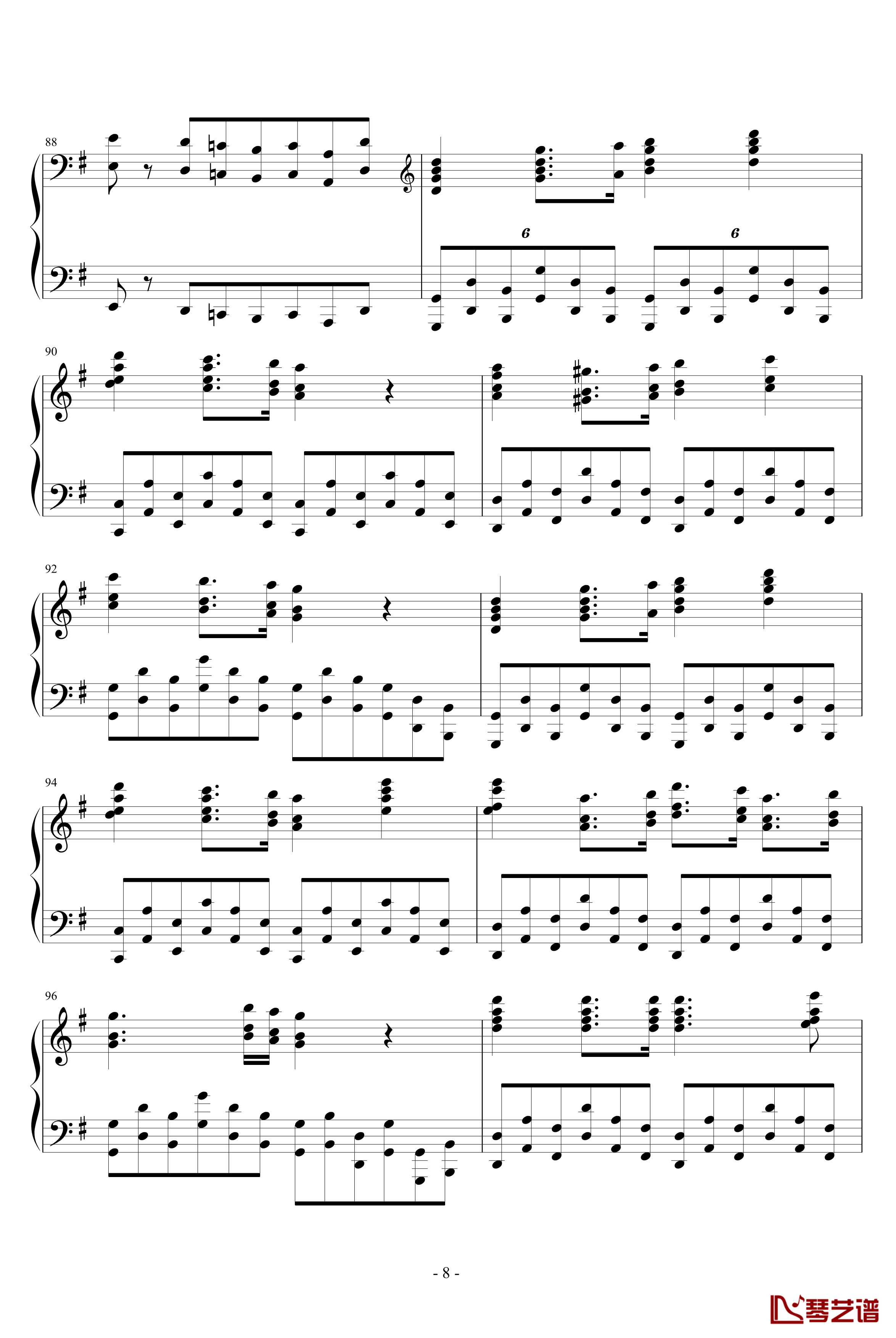 诺玛的回忆钢琴谱-十大最难钢琴曲之一-李斯特8