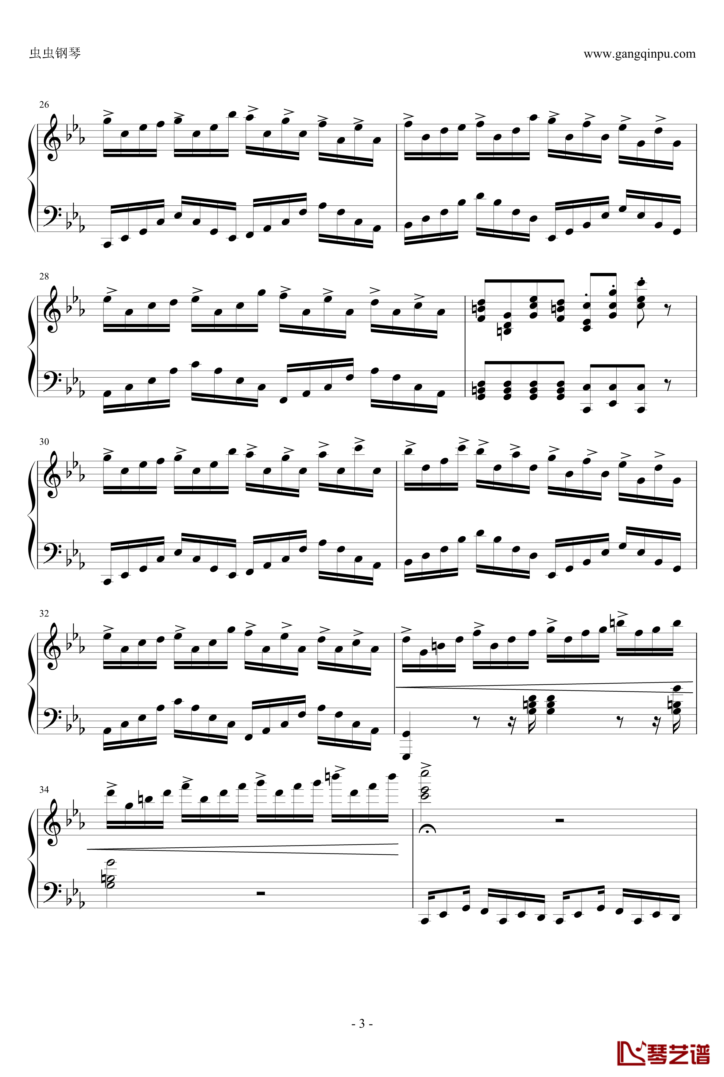 克罗地亚狂想曲钢琴谱-完美版-马克西姆-Maksim·Mrvica3