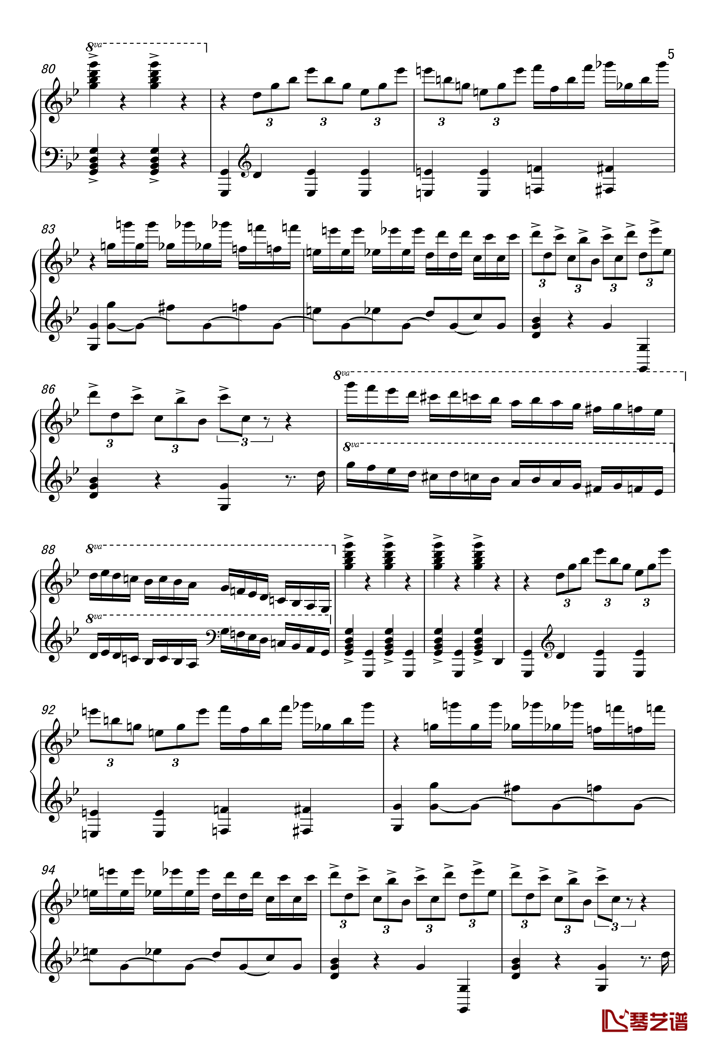 安魂曲钢琴谱-马克西姆-Maksim·Mrvica5