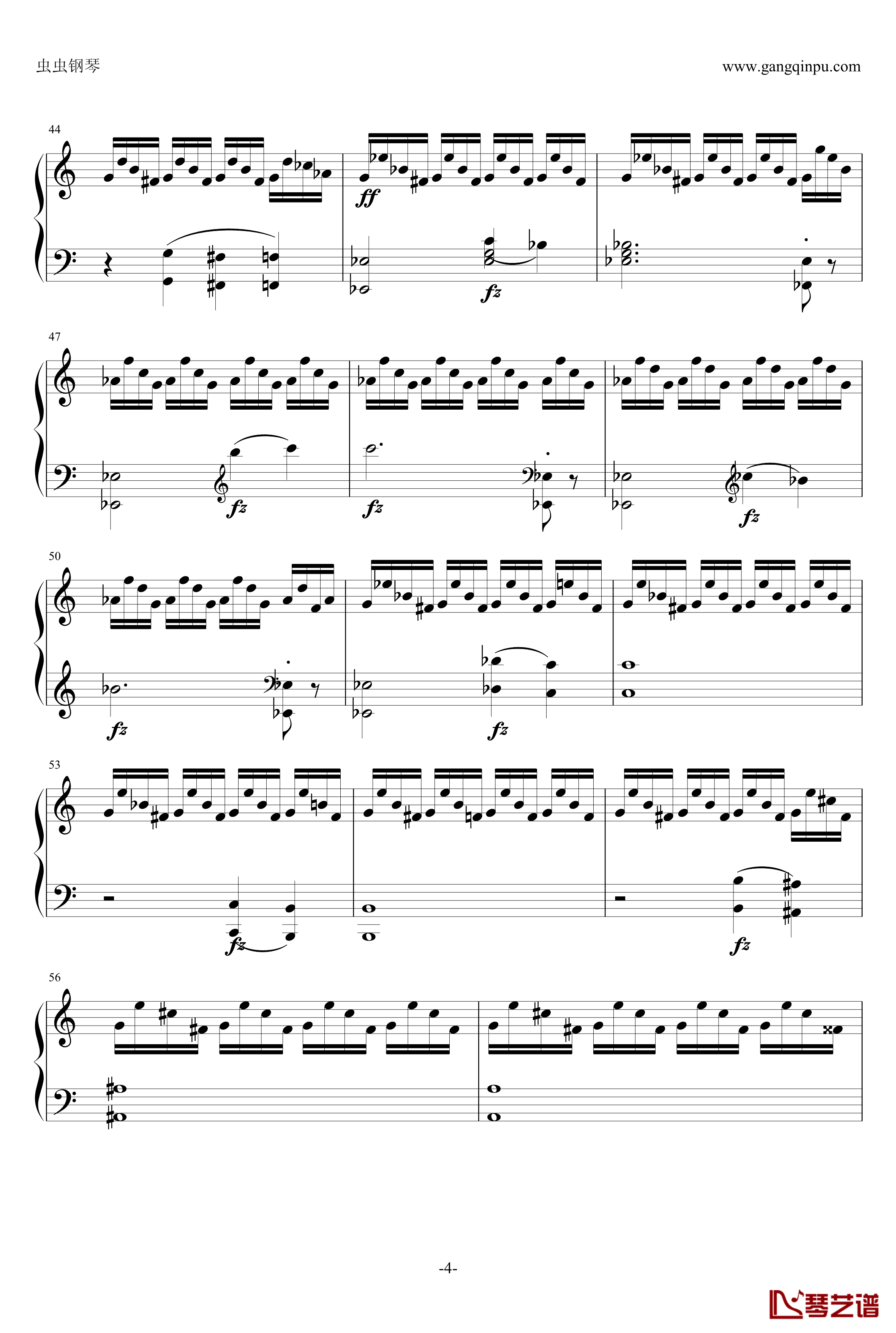 练习曲№12钢琴谱-克来门蒂4