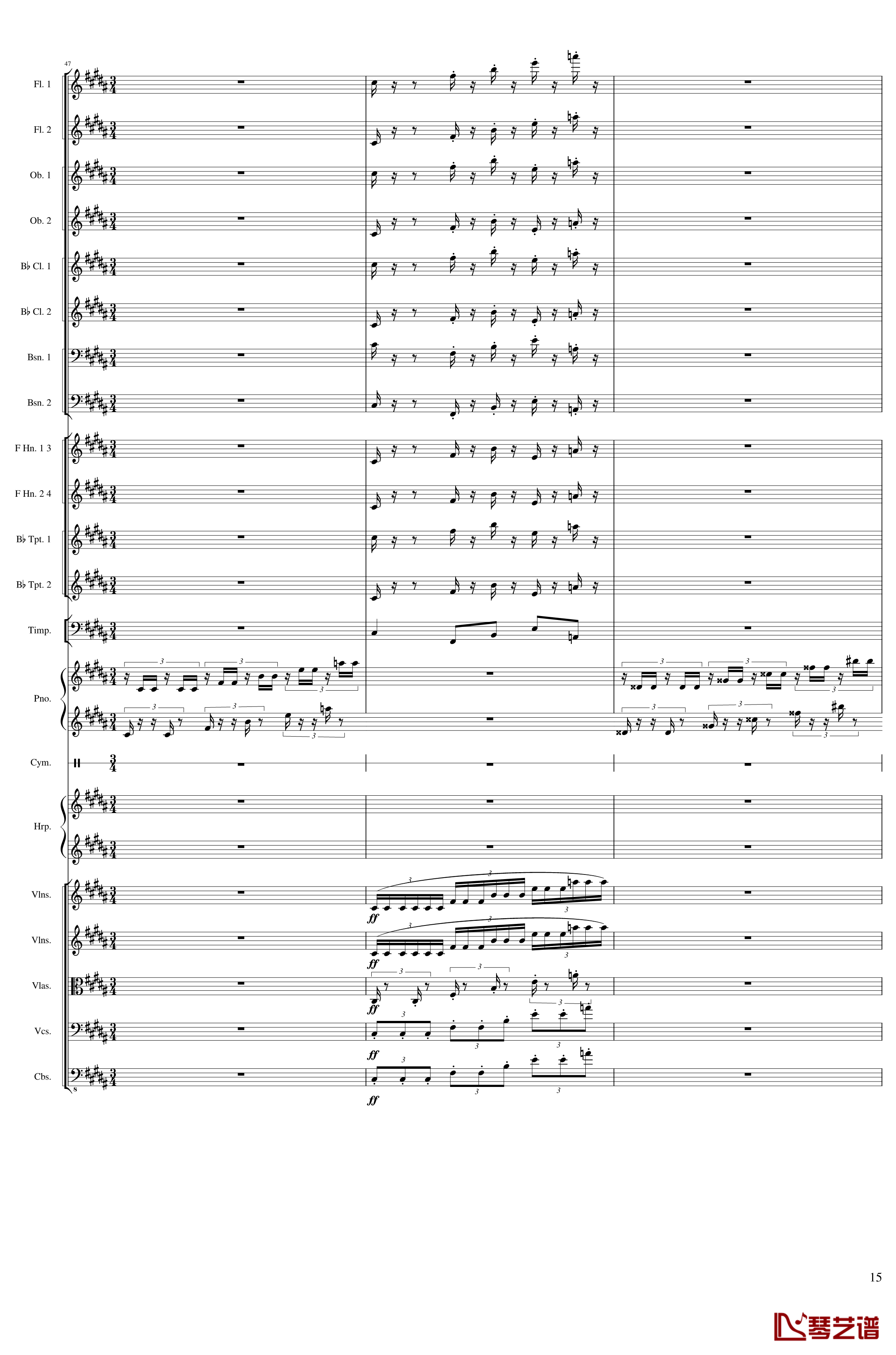 Symphonic Poem No.3, Op.91 Part 3钢琴谱-一个球15