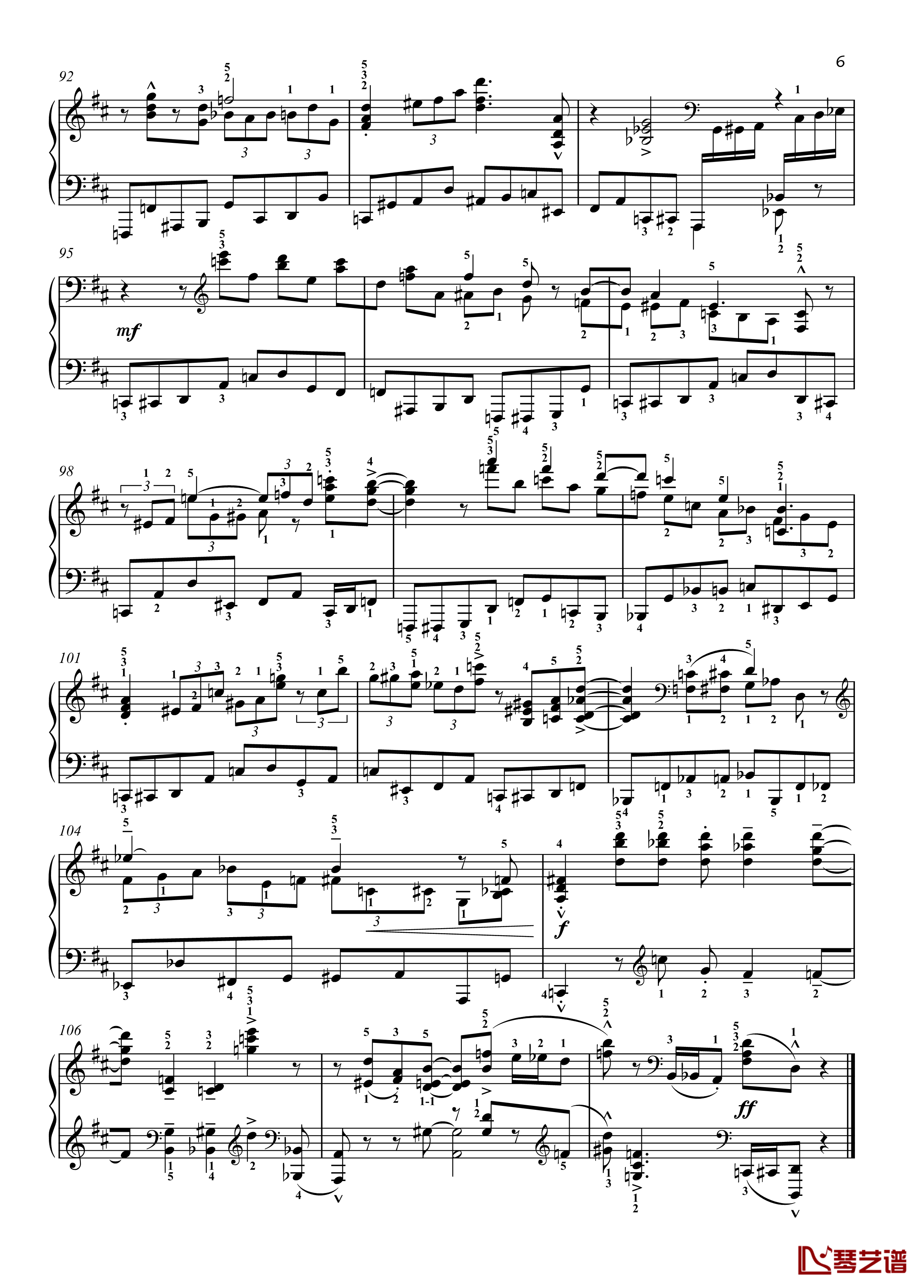 八首音乐会练习曲钢琴谱-Eight Concert ?tudes Op 40- No. 5. Shuitka-爵士-尼古拉·凯帕斯汀-Nikolai Kapustin6
