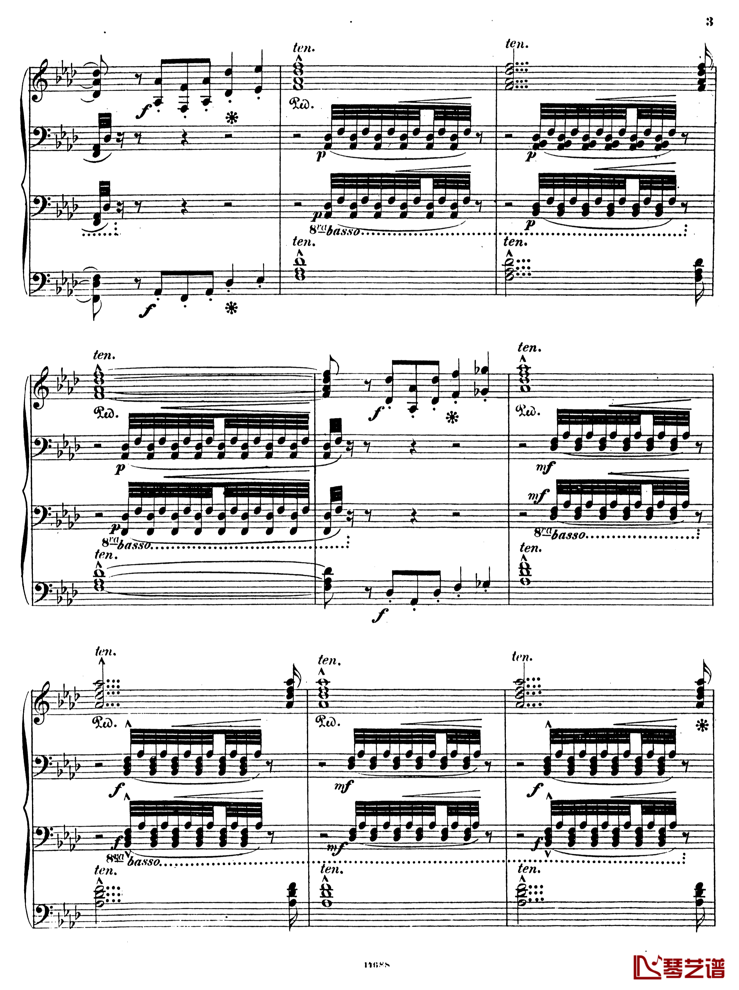 塔索的丧葬凯旋S.517钢琴谱-李斯特3
