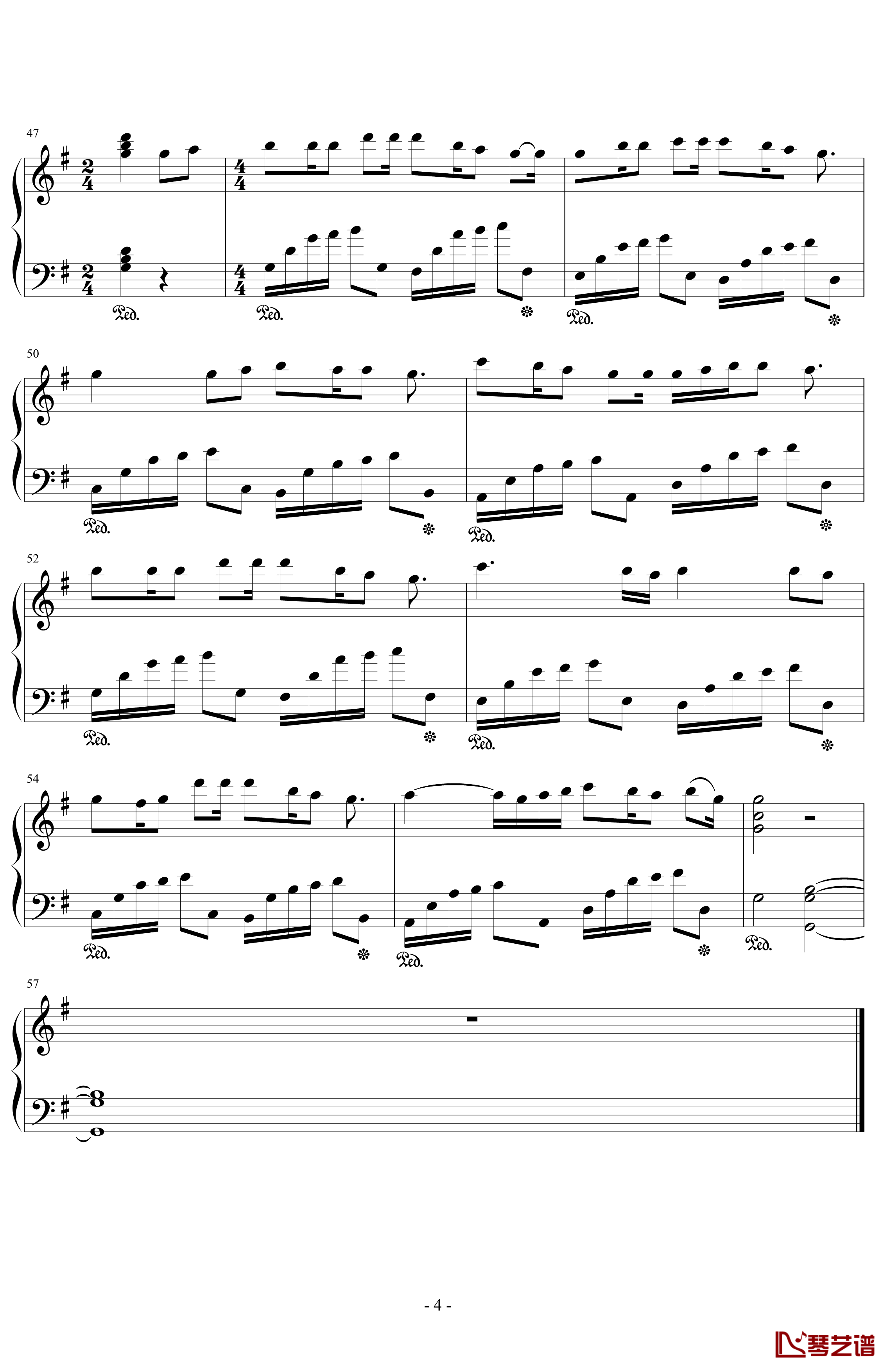 No.8钢琴谱-飘-王小特4