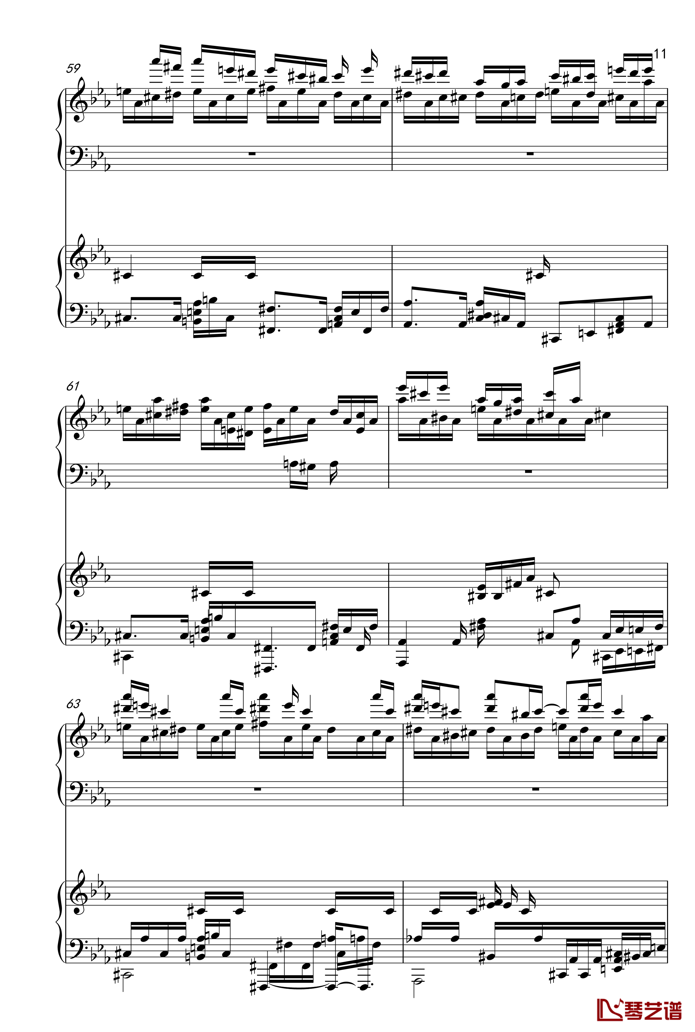 克罗地亚狂想曲钢琴谱-四手联弹-马克西姆-Maksim·Mrvica11