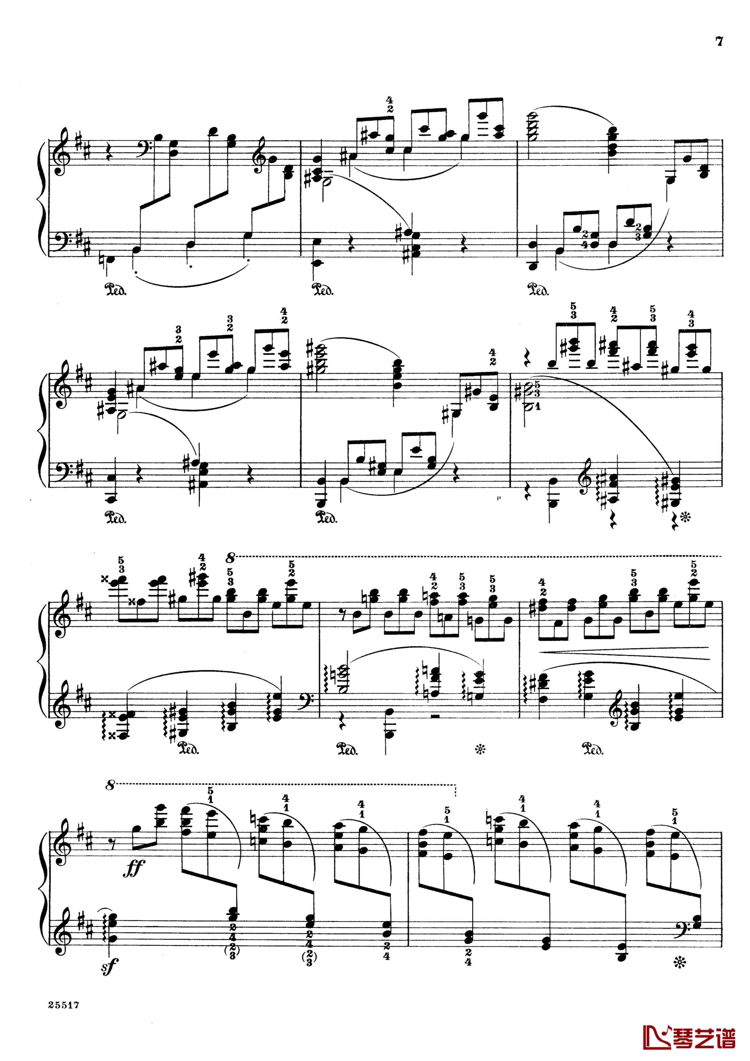 b小调夜曲Op.20No.1钢琴谱-斯甘巴蒂7